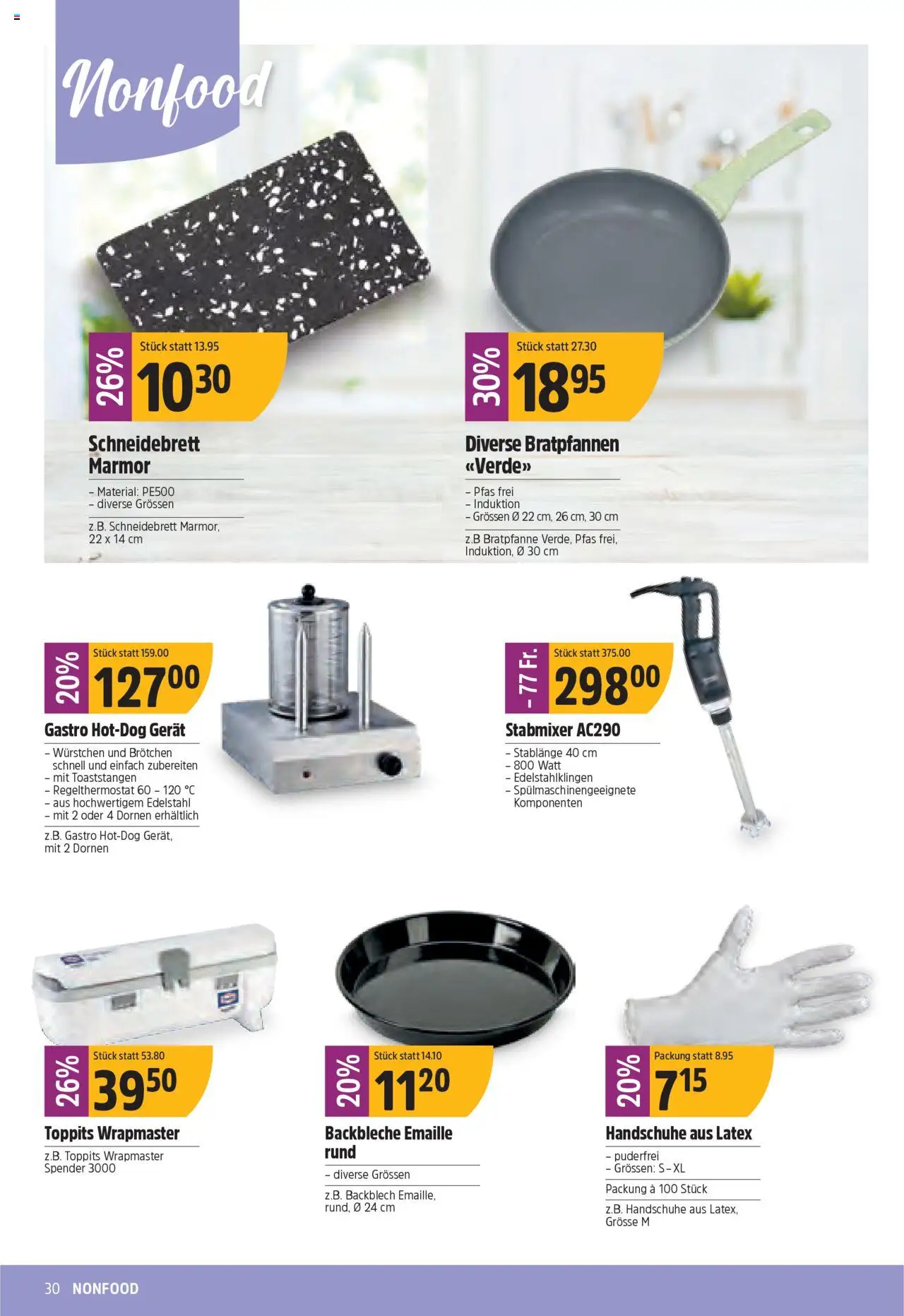 TopCC Aktionen ab 25.08.2025 | Seite: 30 | Produkte: Handschuhe, Stabmixer