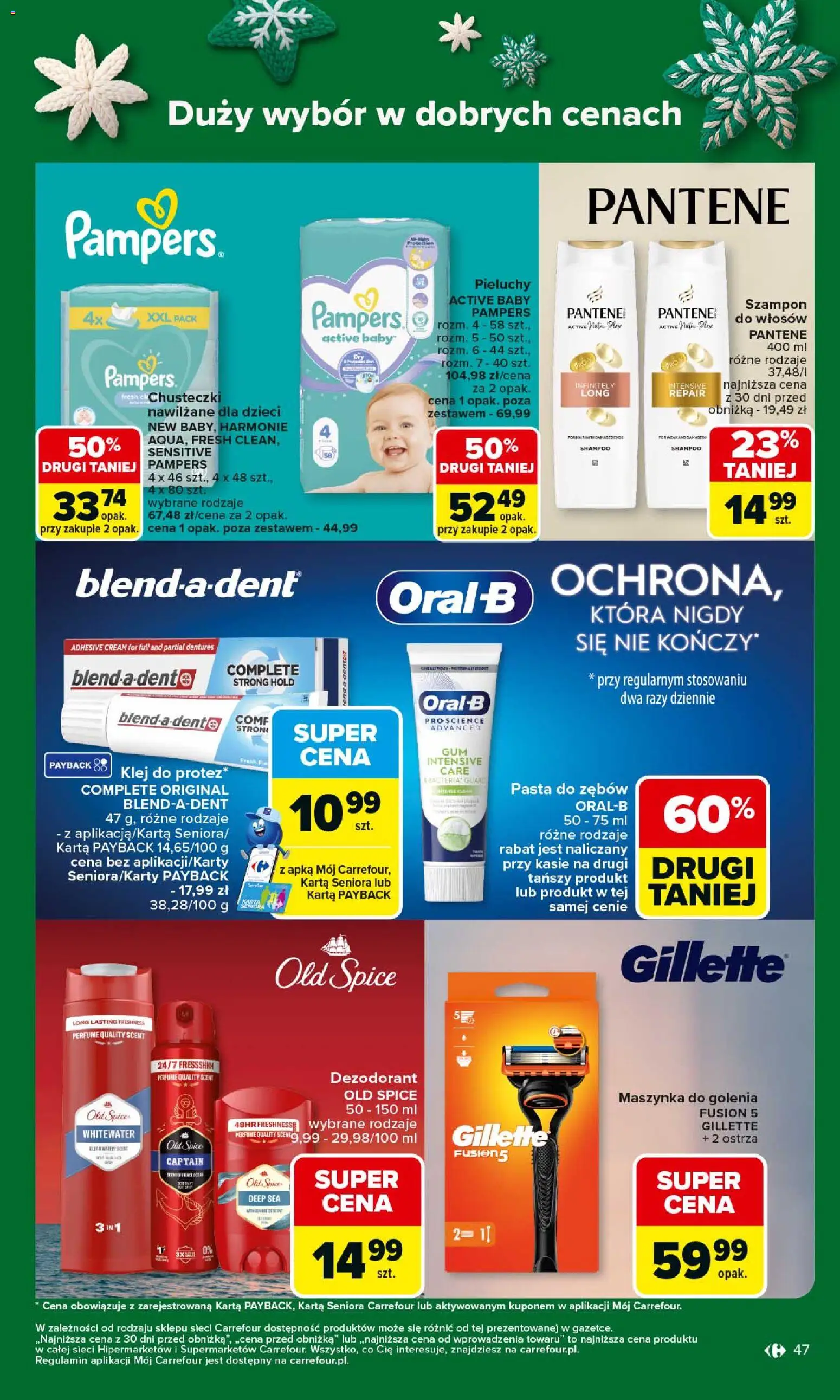Carrefour Gazetka od 08.12.2025 | Strona: 51 | Produkty: Karta, Maszynka do golenia, Pampers, Old spice