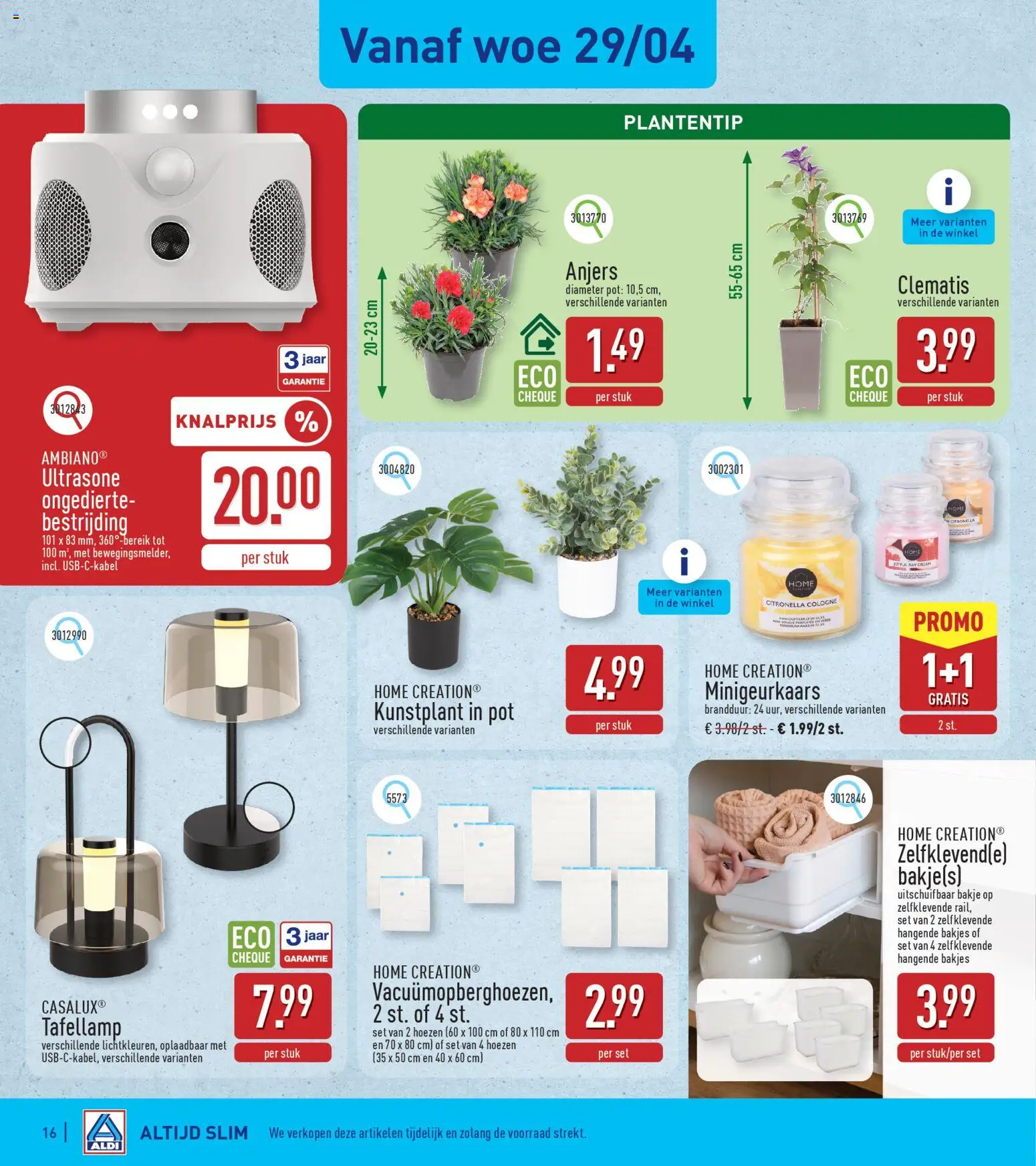 {H1} | Pagina: 16 | Producten: Pot