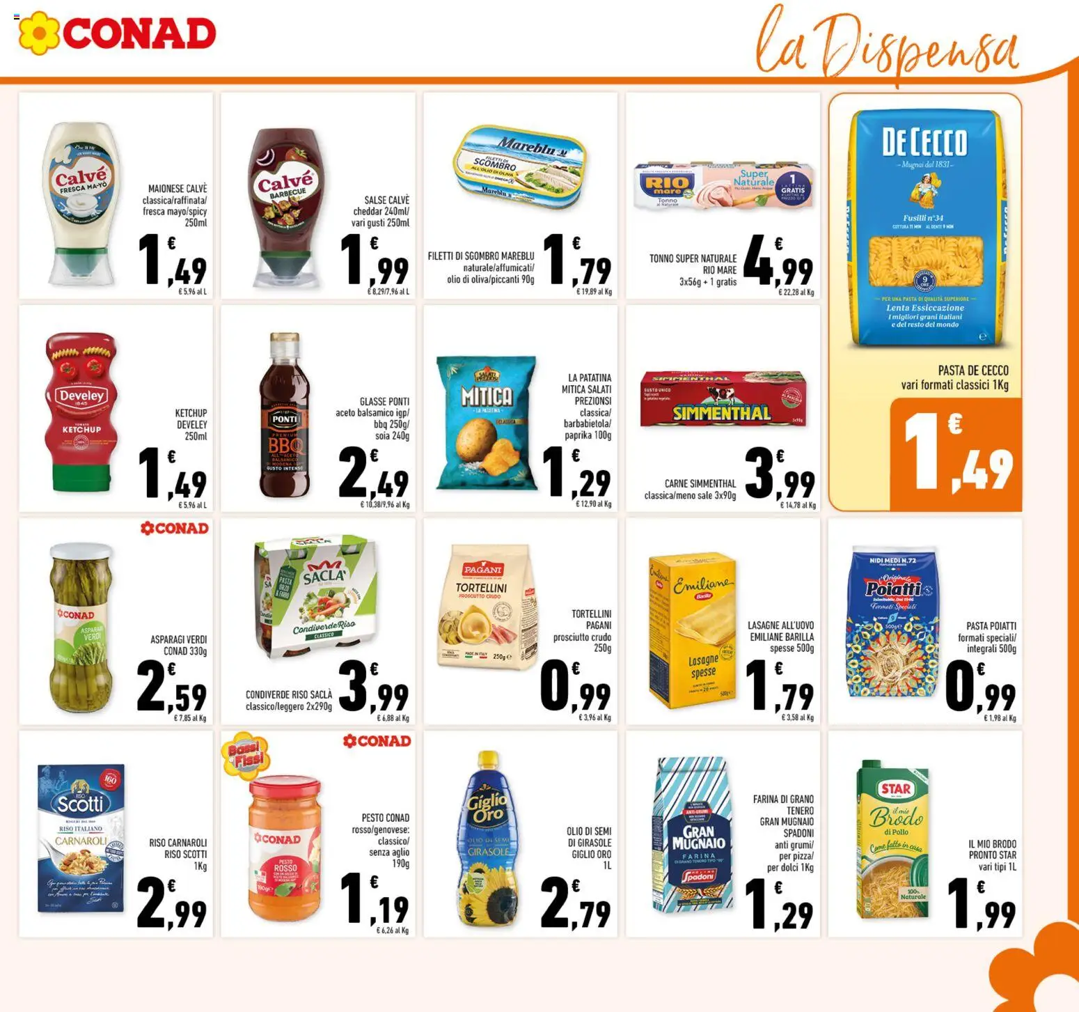 Volantino Conad del 06.11.2025 | Pagina: 17 | Prodotti: Barbecue, Farina, Tonno, Sgombro