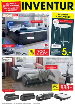 Zurbrüggen Inventurverkauf - gültig ab dem 03.07.2025 | Seite: 20 | Produkte: Beistelltisch, Lattenrost, Boxspringbett, Box