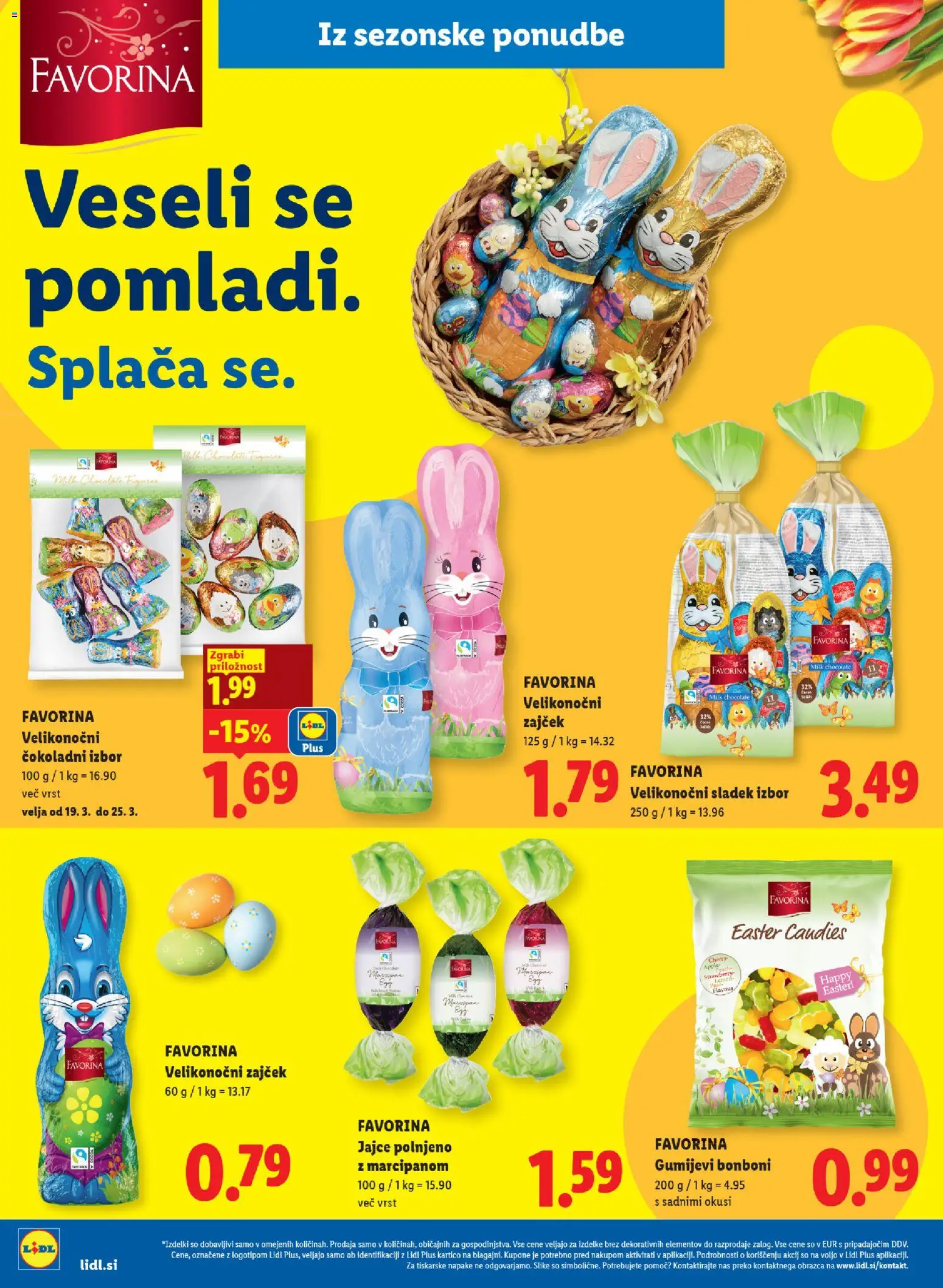 Novi Lidl katalog ponudbe – veljaven od 19.03.2026 | Stran: 10 | Izdelki: Bonboni