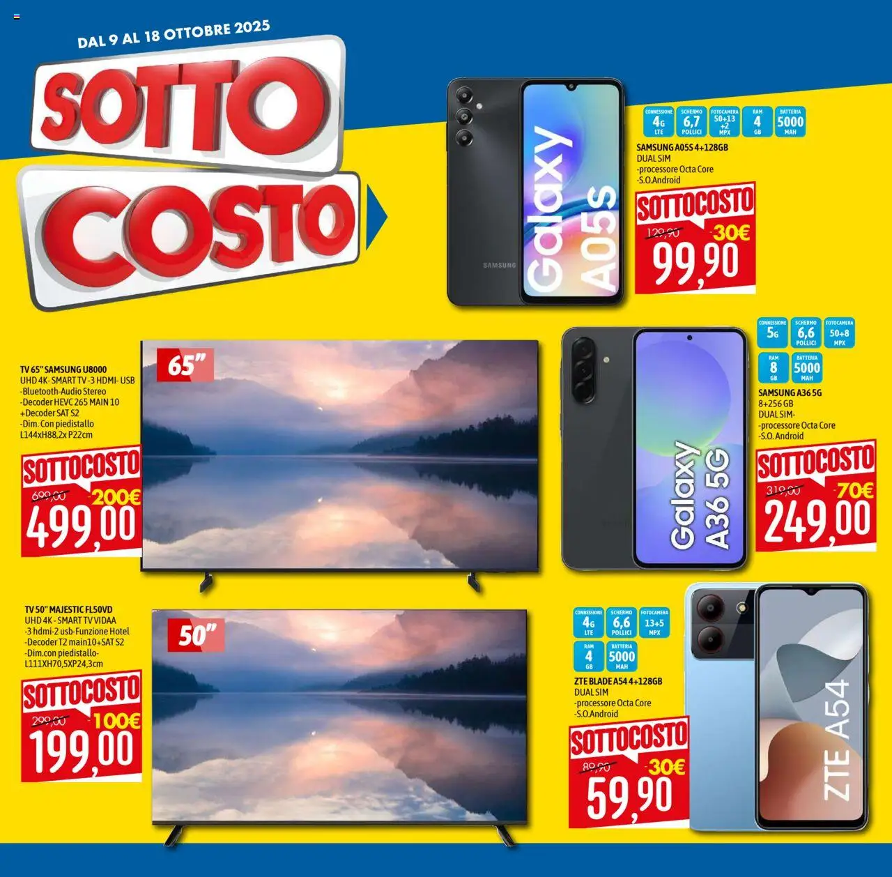 Volantino Emisfero del 09.10.2025 | Pagina: 2 | Prodotti: Schermo, smart TV, Decoder, Batteria