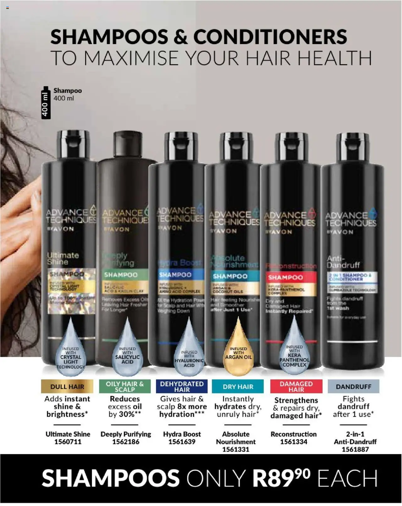 AVON Catalogue  │ valid from 01.08.2025 | Page: 145 | Products: Light, Shampoo, Conditioner, Soap
