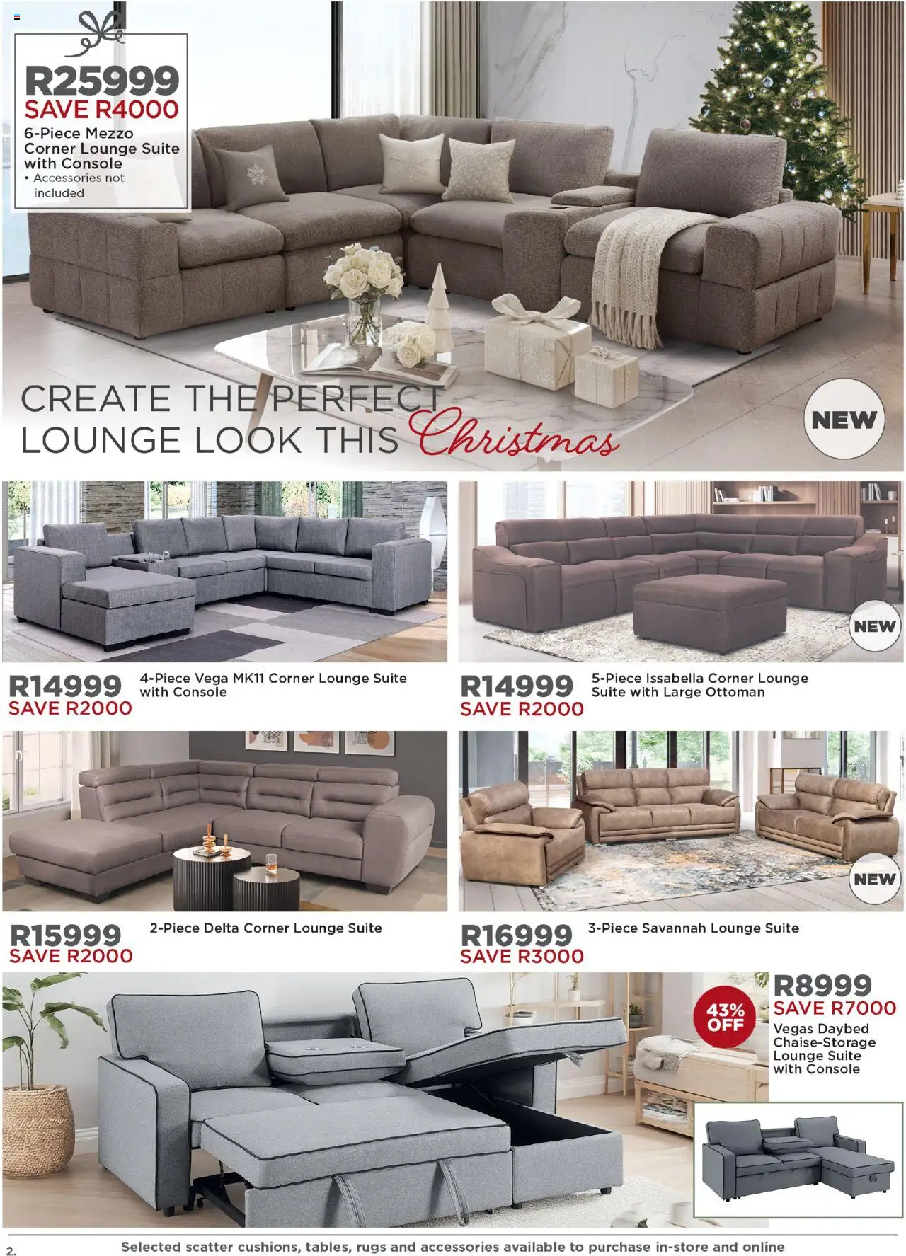 New House and Home catalogue – valid from 20.10.2025 | Page: 2 | Products: Lounge suite, Ottoman
