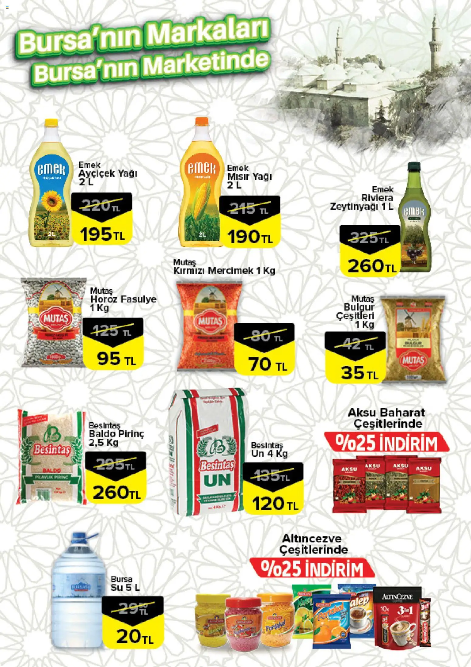 Onur Market Katalog - Bursa - 24.03.2026 tarihinden itibaren geçerlidir | Sayfa: 2 | Ürünler: Fasulye, Ravioli, Pirinç, Mısır
