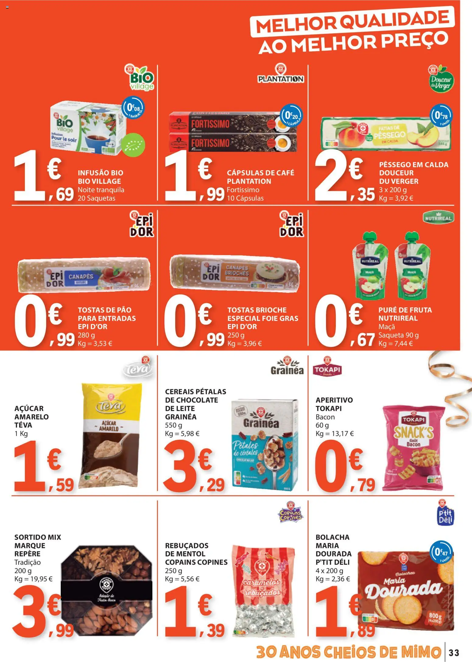 E.Leclerc folheto │ válido de 26.12.2025 | Página: 33 | Produtos: Dourada, Leite, Pão, Açúcar