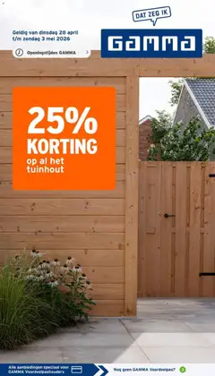 GAMMA folder - Voorbeeld van een folder van GAMMA, geldig van 28.04.2026