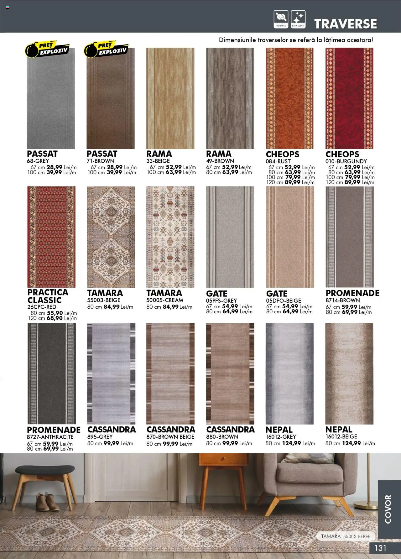 Noul catalog Diego – valabil de la 01.10.2025 | Pagină: 131 | Produse: Pomelo, Covor, Traverse