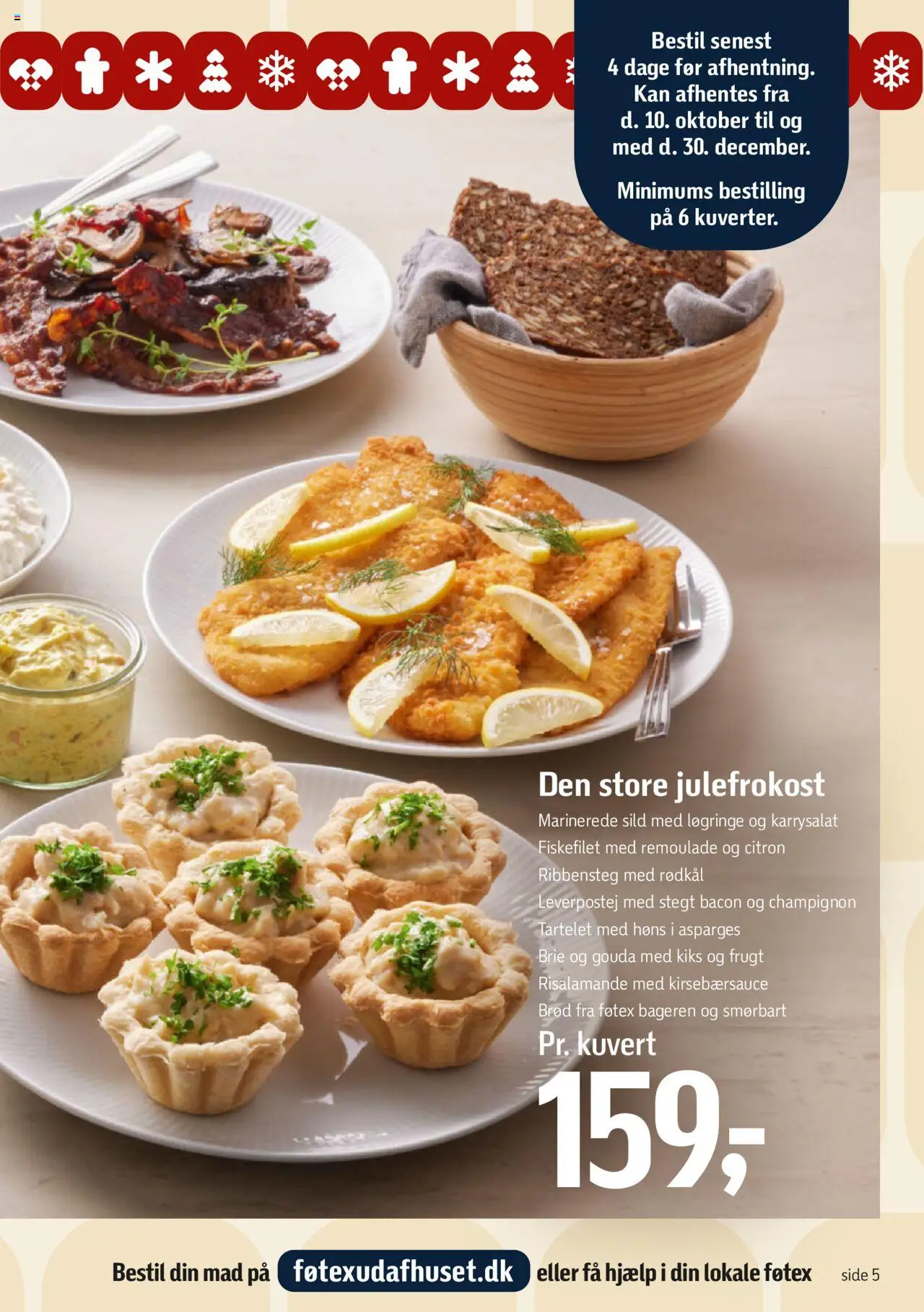 Føtex tilbudsavis – gyldig fra 17.09.2025 | Side: 5 | Produkter: Risalamande, Leverpostej, Sild, Bacon