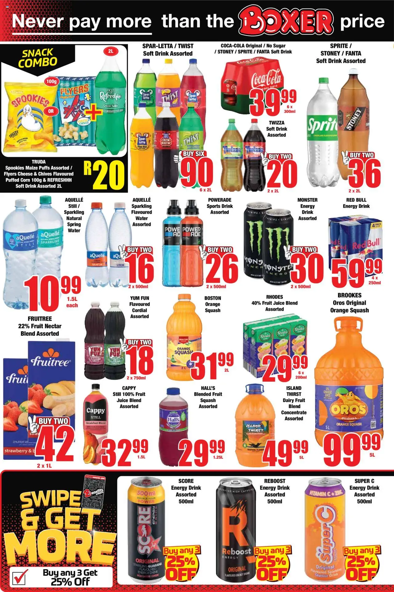New Boxer catalogue – valid from 22.09.2025 | Page: 6 | Products: Corn, Juice, Stoney, Fruit