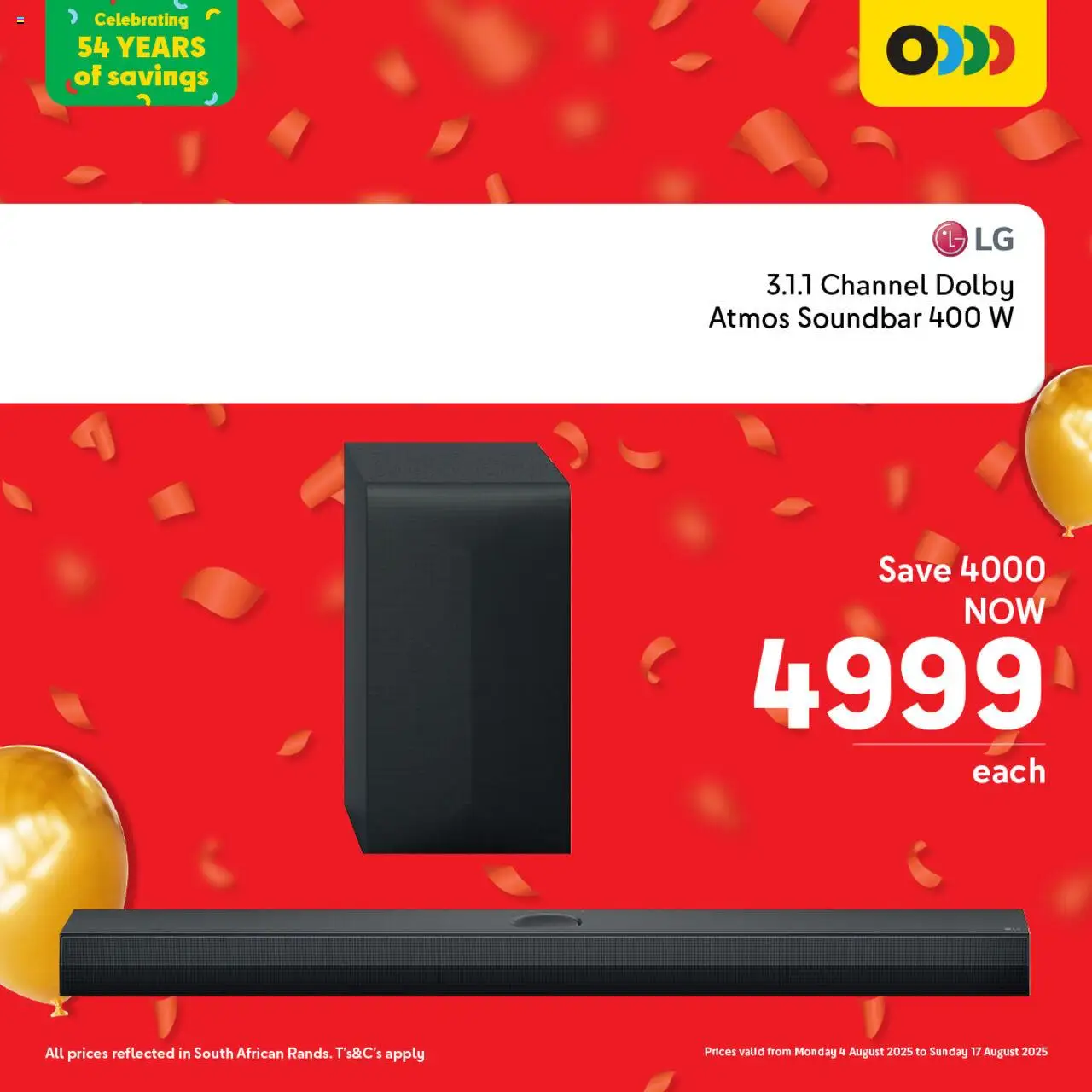 Makro Birthday Deals Tech │ valid from 04.08.2025 | Page: 1 | Products: Soundbar