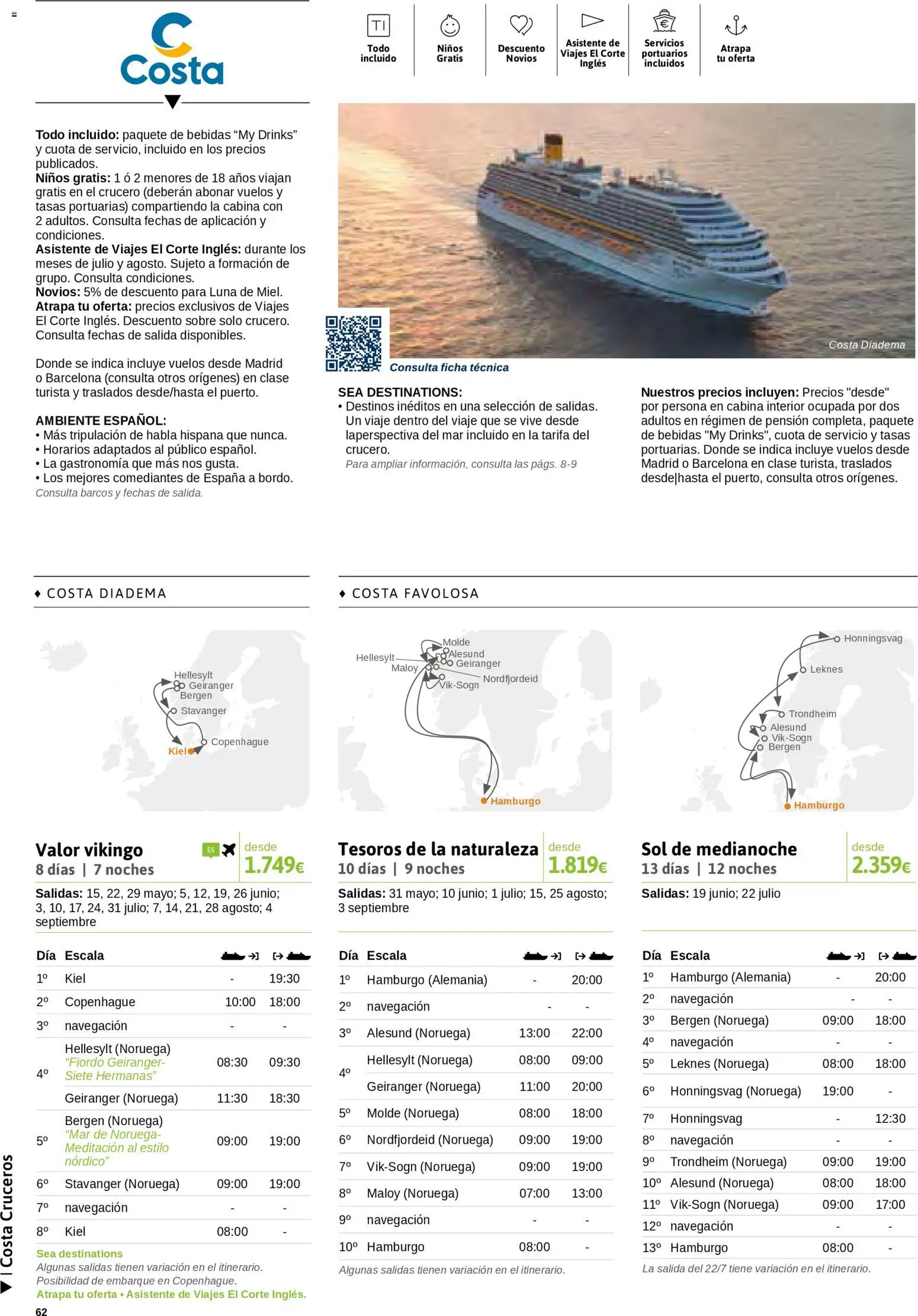 Viajes El Corte Inglés Cruceros marítimos │ válido desde el 01.01.2026 | Página: 63 | Productos: Navegación