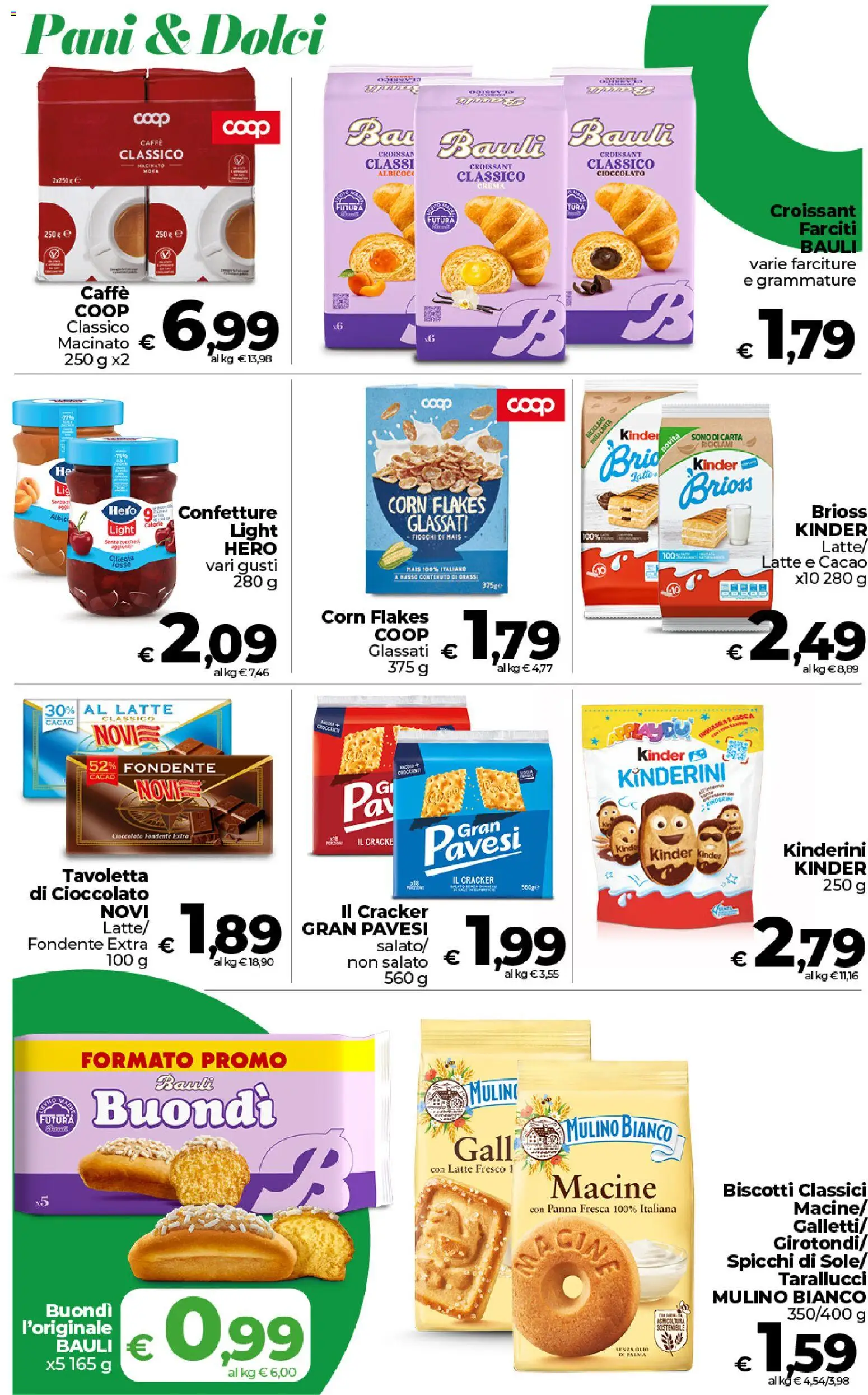 Volantino COOP del 27.01.2026 | Pagina: 17 | Prodotti: Caffè, Cioccolato, Panna, Biscotti