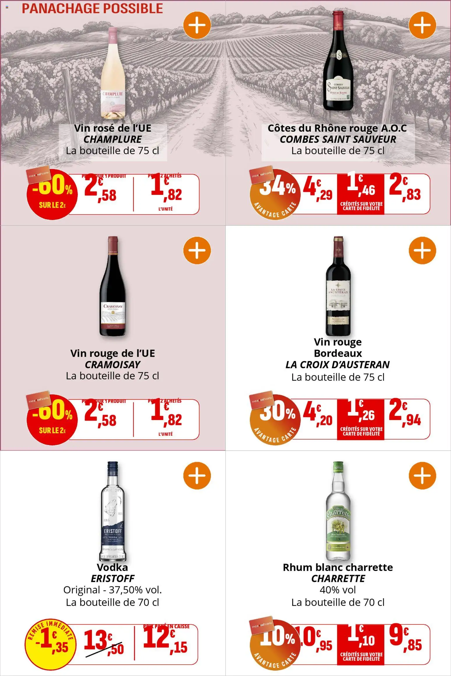 {H1} | Page: 29 | Produits: Vodka, Rhum, Vin