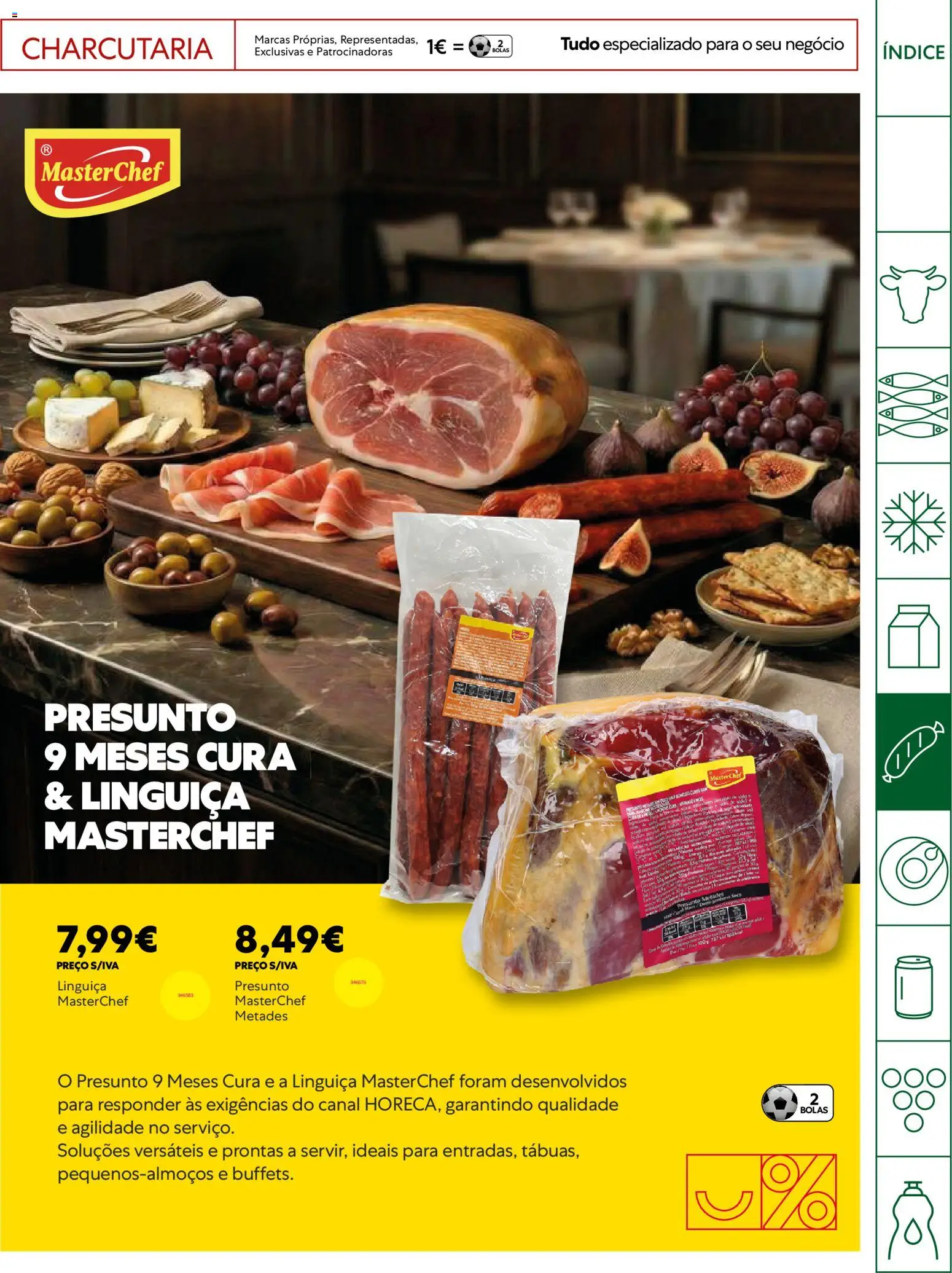 Recheio - Horeca Bons Negócios Madeira │ válido de 14.04.2026 | Página: 15 | Produtos: Linguiça, Presunto