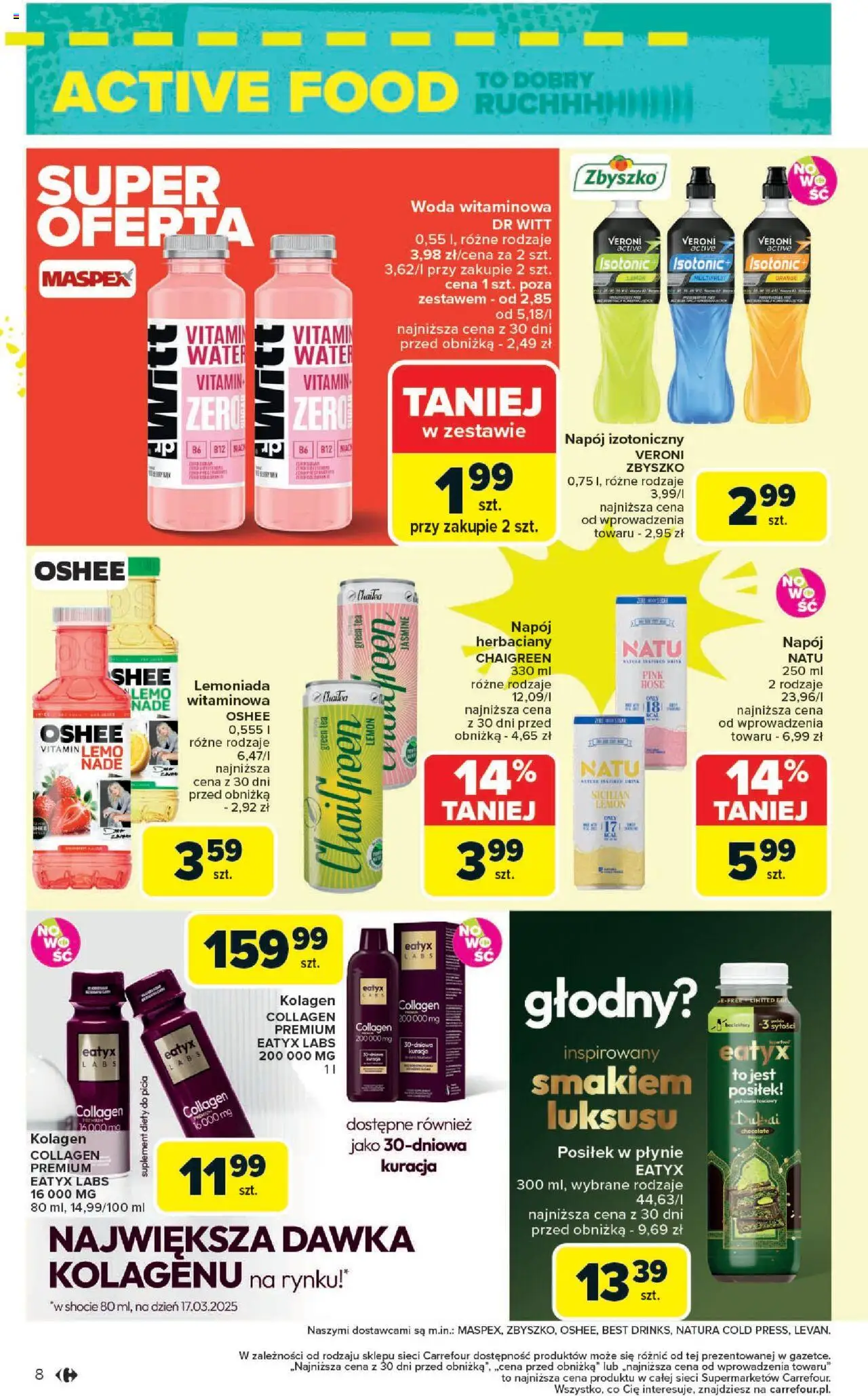 Carrefour Gazetka - Market Zadbać o siebie od 18.08.2025 | Strona: 8 | Produkty: Woda