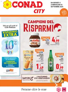 Anteprima del volantino Conad City Piemonte catalogo valido a partire dal 11.09.2025