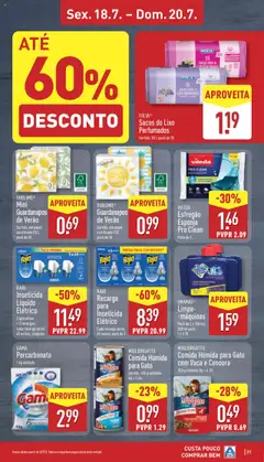 Aldi folheto │ válido de 14.07.2025 | Página: 31 | Produtos: Guardanapos, Esponja, Sacos para o lixo, Cenoura