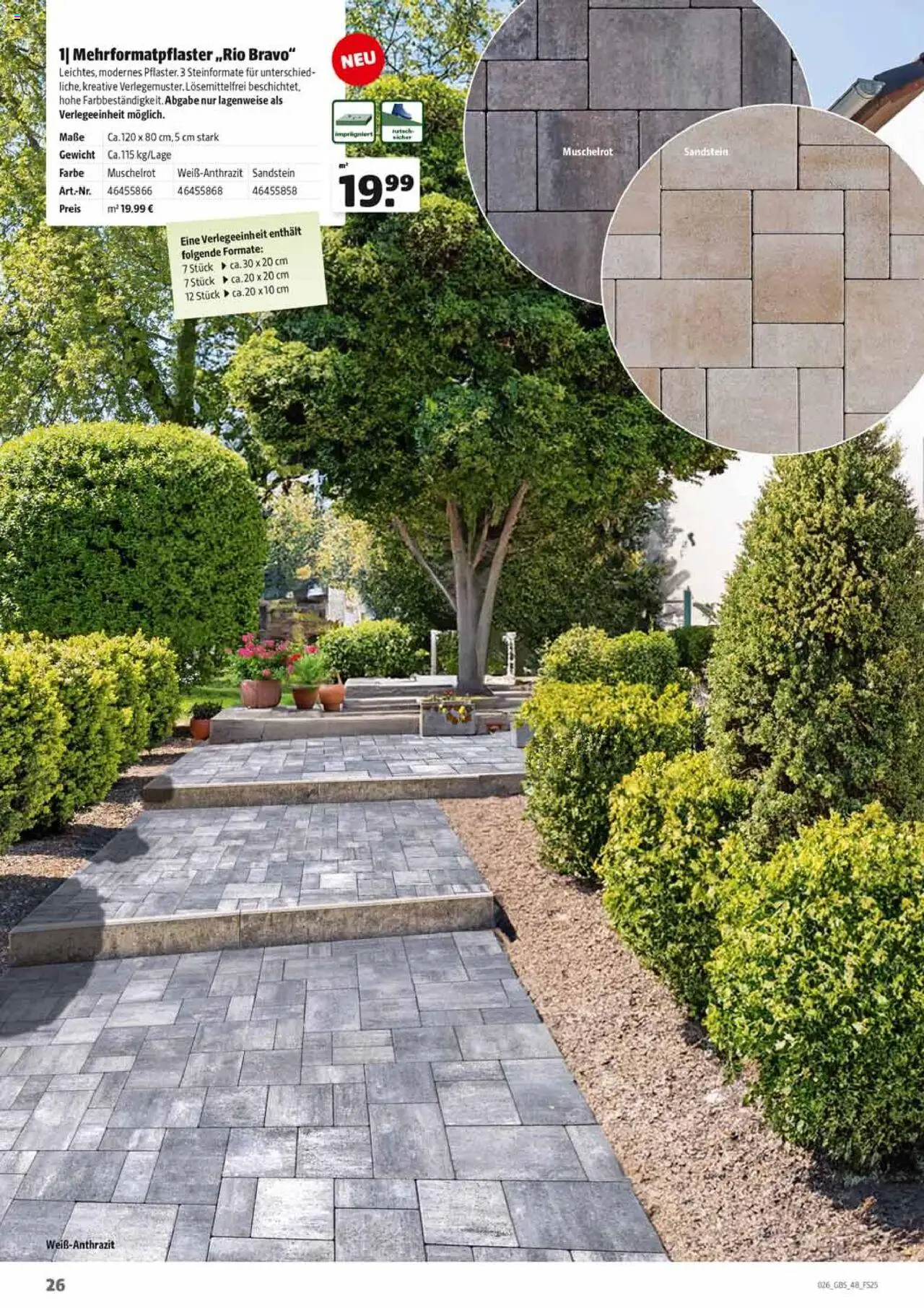 HERKULES Gartenbaustoffe - gültig ab dem 28.07.2025 | Seite: 26 | Produkte: Gewicht