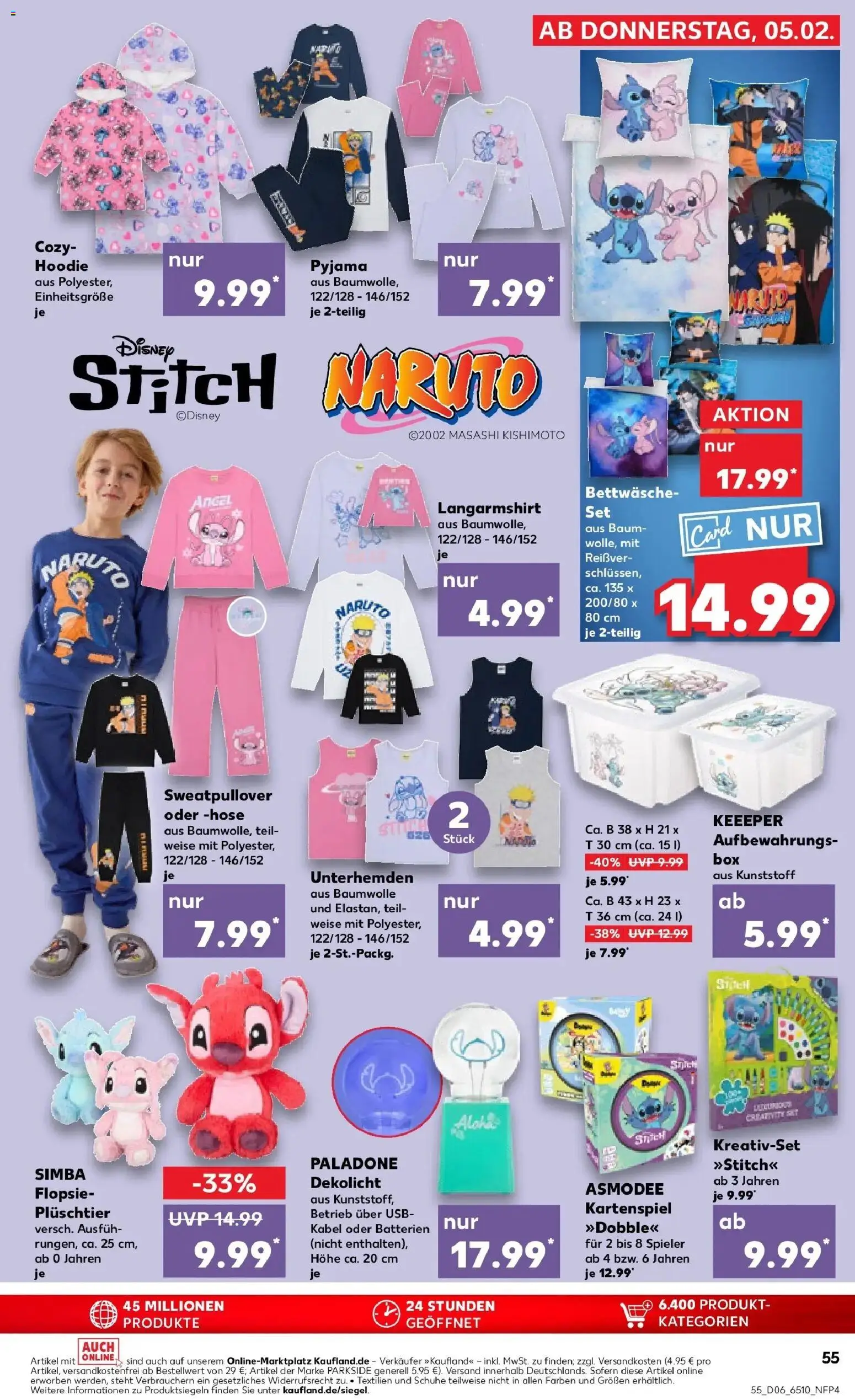 Kaufland prospekt Duisburg	 – gültig ab 09.02.2026 | Seite: 55 | Produkte: USB, Batterien, Box, Bettwäsche