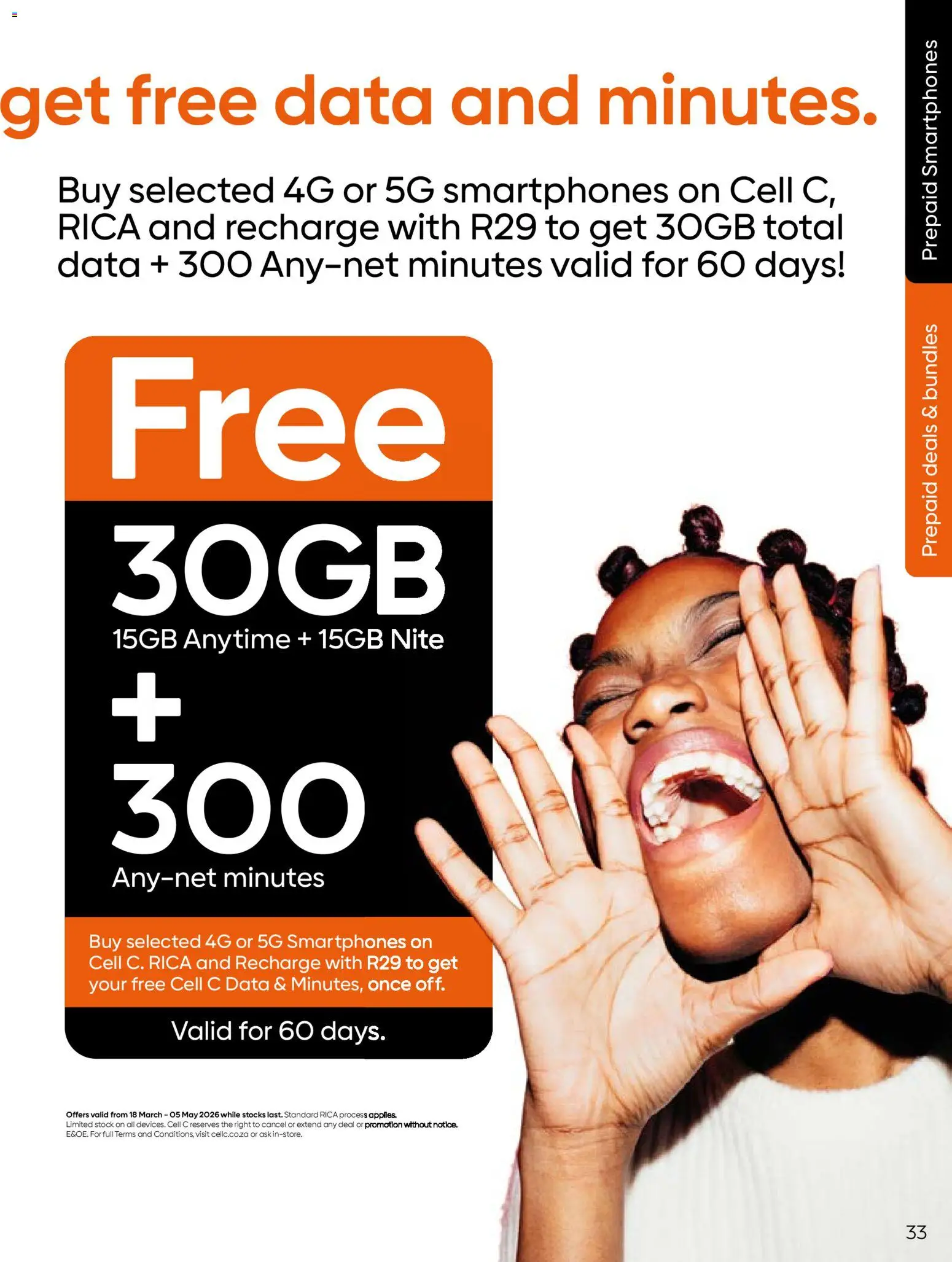 New Cell C catalogue – valid from 18.03.2026 | Page: 35 | Products: Data, Stock