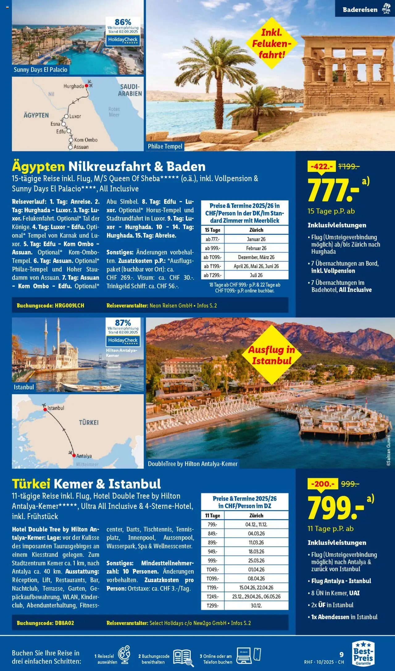 Lidl Aktionen Reisen Oktober – gültig ab 27.09.2025 | Seite: 9 | Produkte: Telefon