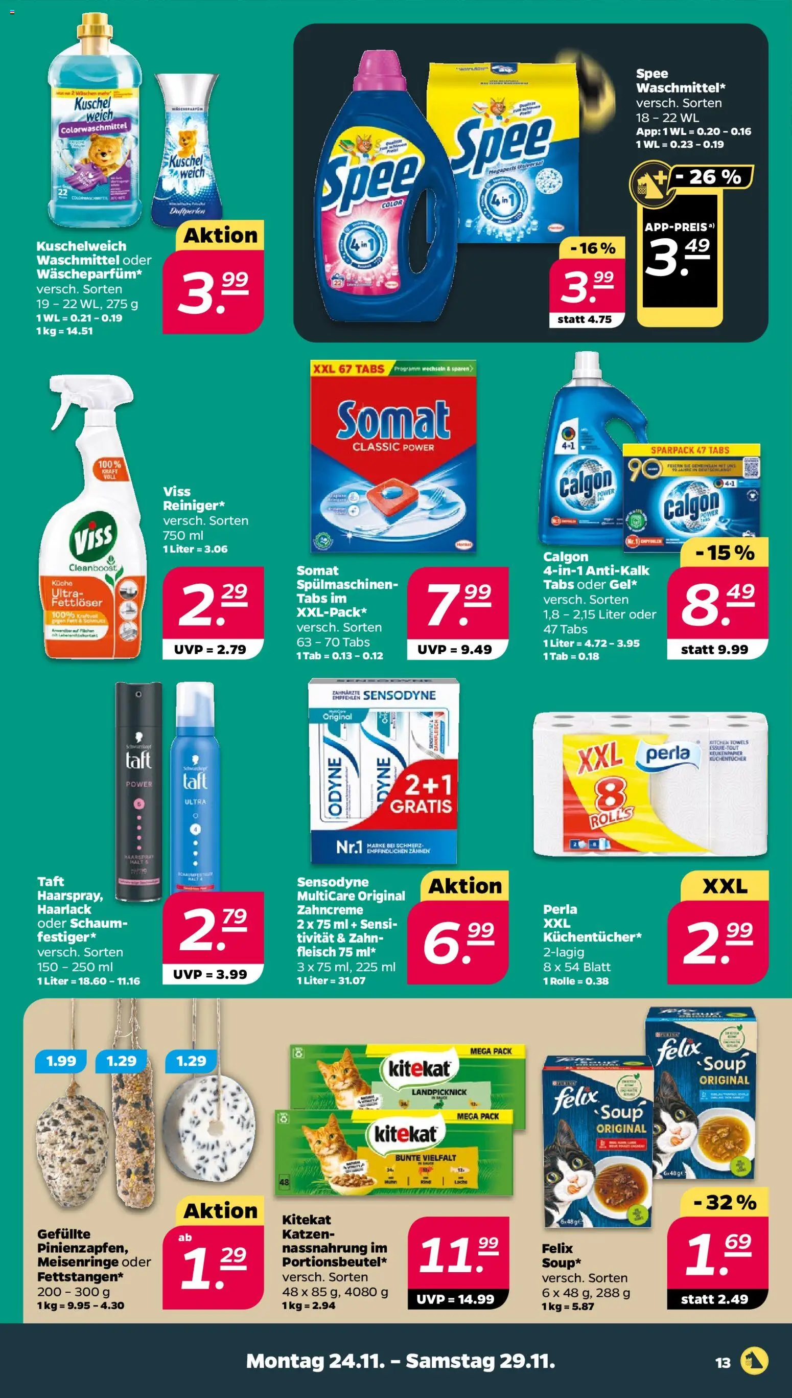 Netto - Black Friday – gültig ab 24.11.2025 | Seite: 13 | Produkte: Küche, Spee, Waschmittel, Fleisch