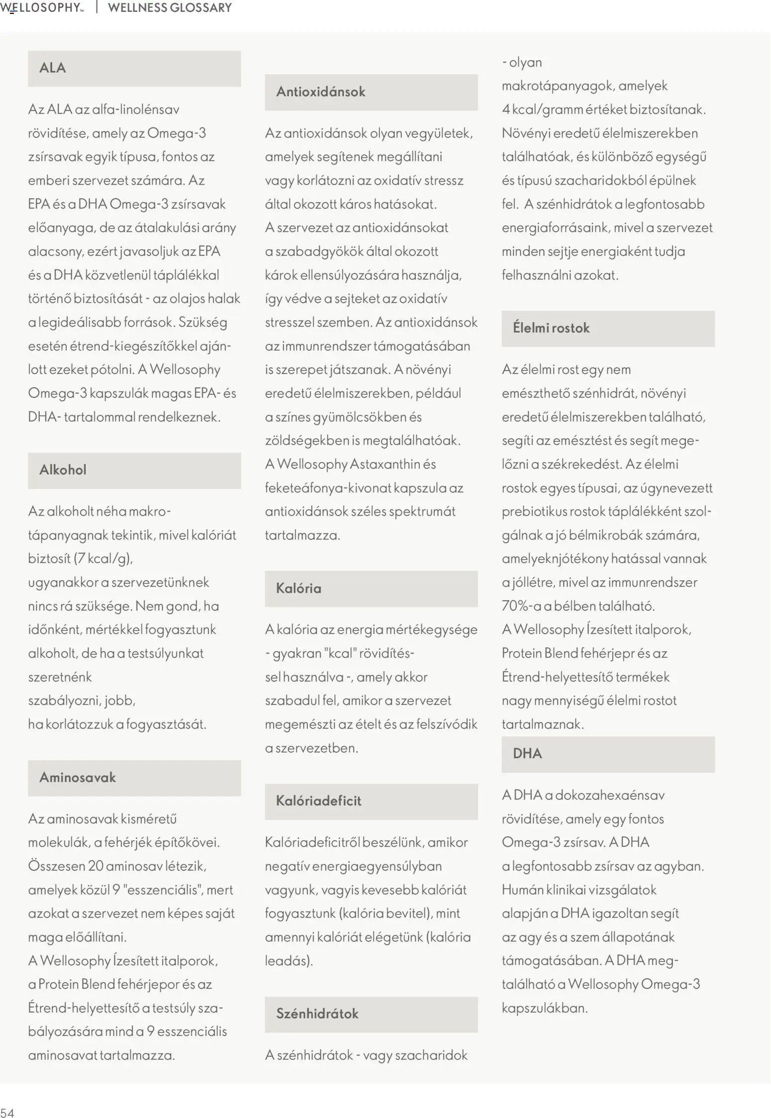 Oriflame akciós ujság - amely érvényes a következő dátumtól: 02.01.2026 | Oldal: 54 | Termékek: Halak, Alkohol, Ágy, Protein