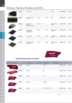 Makita-mainoslehti voimassa 24.03.2026 alkaen | Sivu: 374 | Tuotteet: Monitoimikone, Käsineet