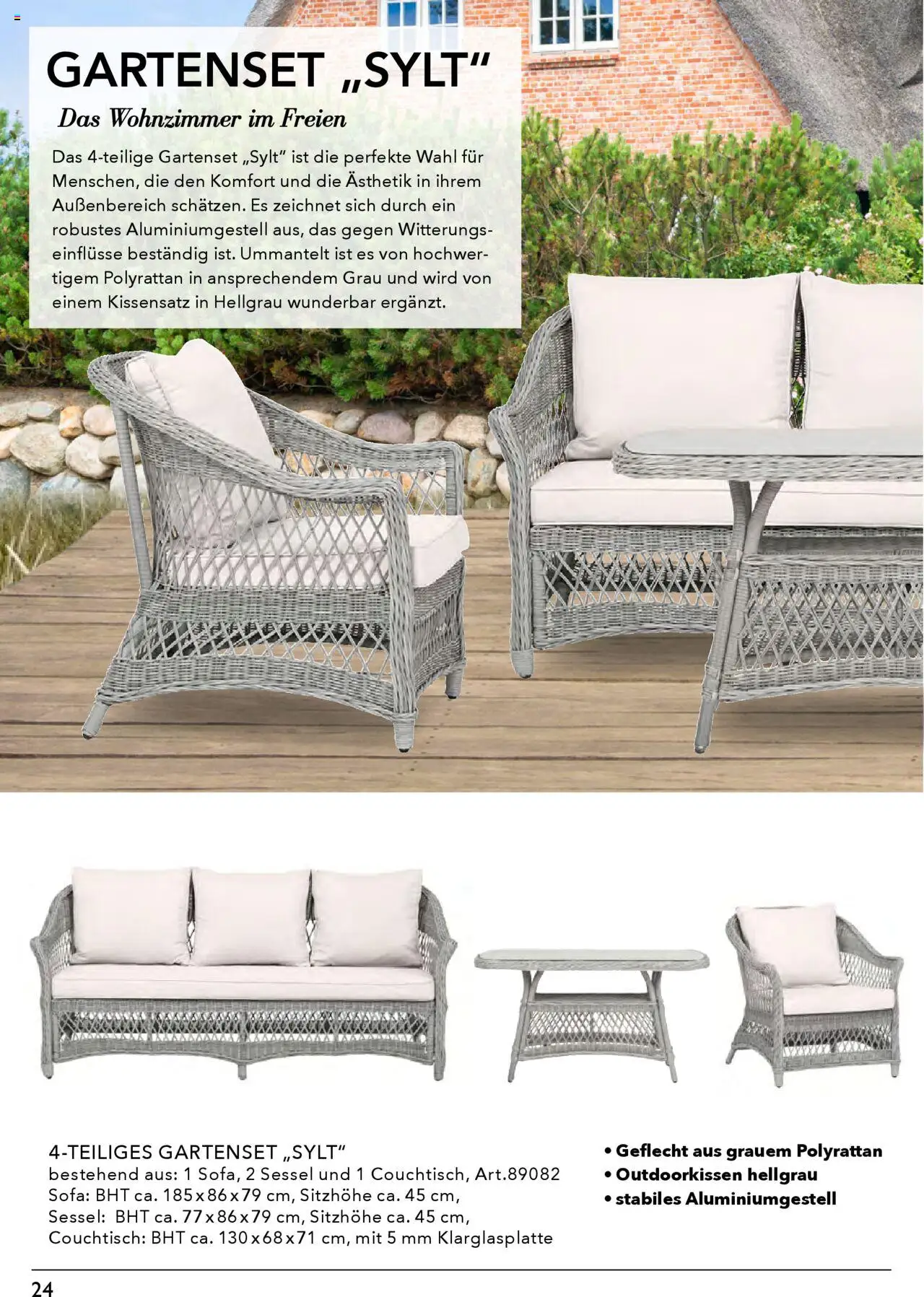 Rahaus Prospekt Gartenmöbel – gültig ab 07.04.2025 | Seite: 24 | Produkte: Sofa, Sessel, Couchtisch