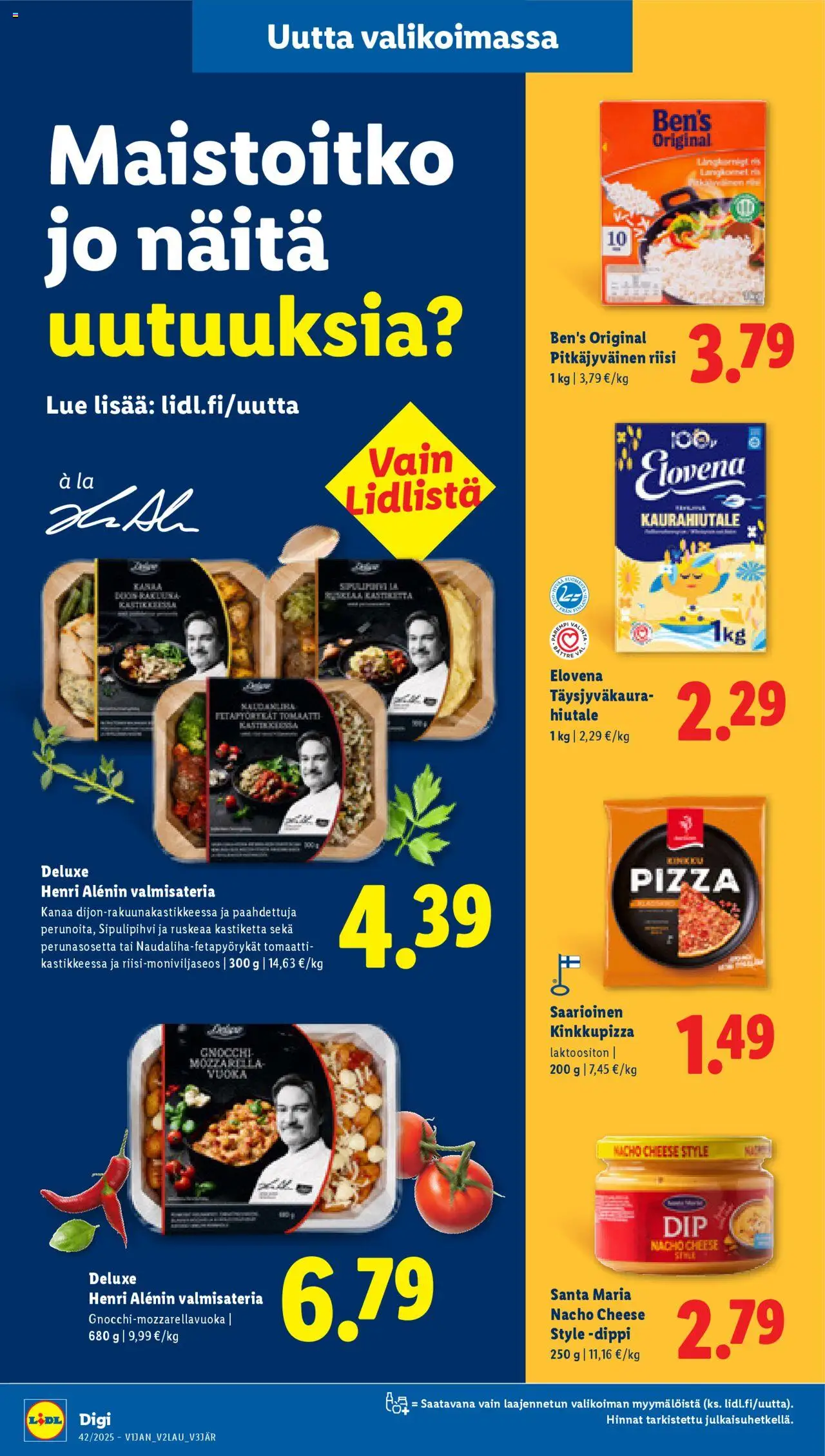 Lidl tarjoukset – voimassa 16.10.2025 alkaen | Sivu: 24 | Tuotteet: Pizza, Riisi