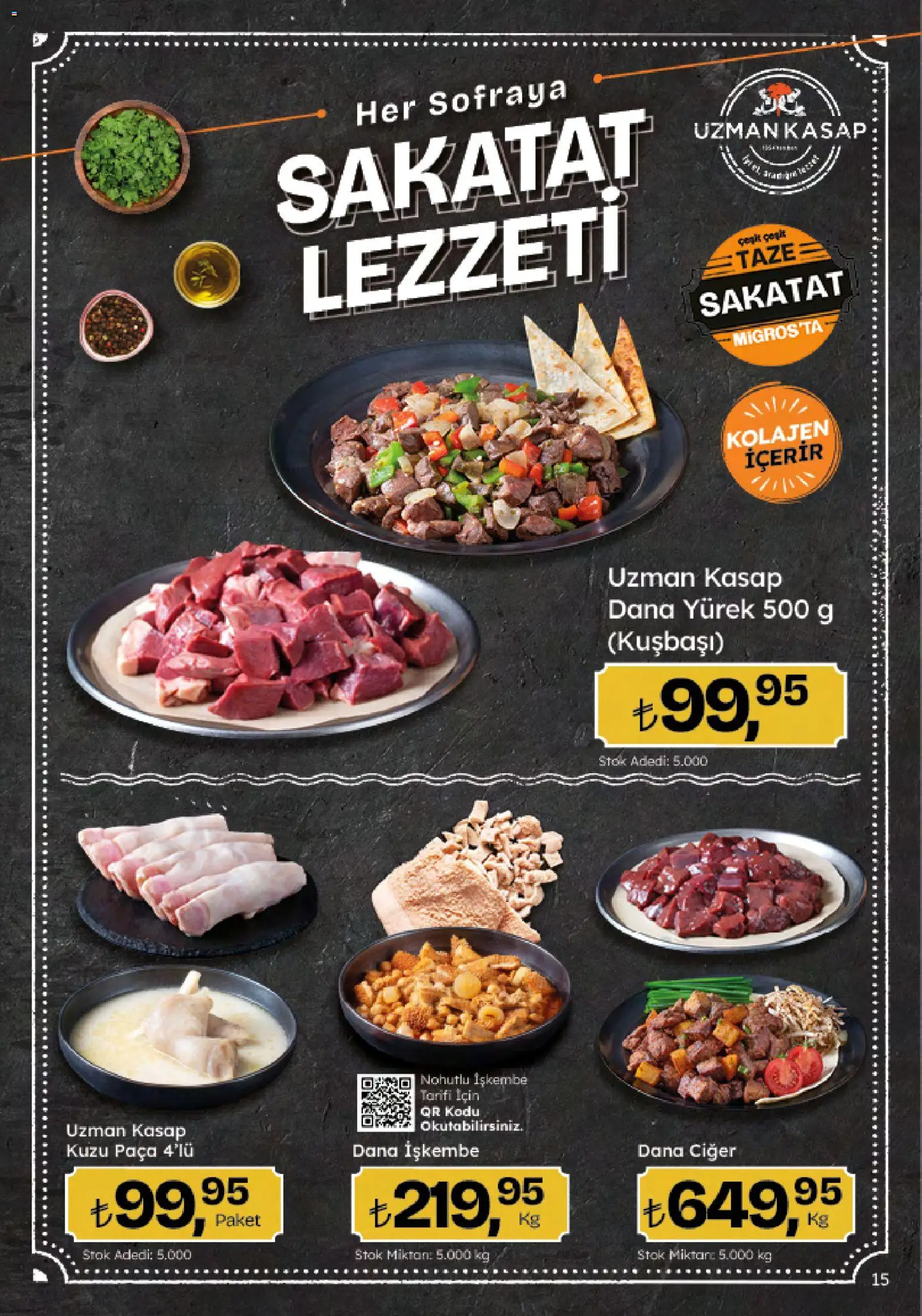 Migros Katalog - Migroskop - 04.12.2025 tarihinden itibaren geçerlidir | Sayfa: 15 | Ürünler: Ciğer, Sakatat