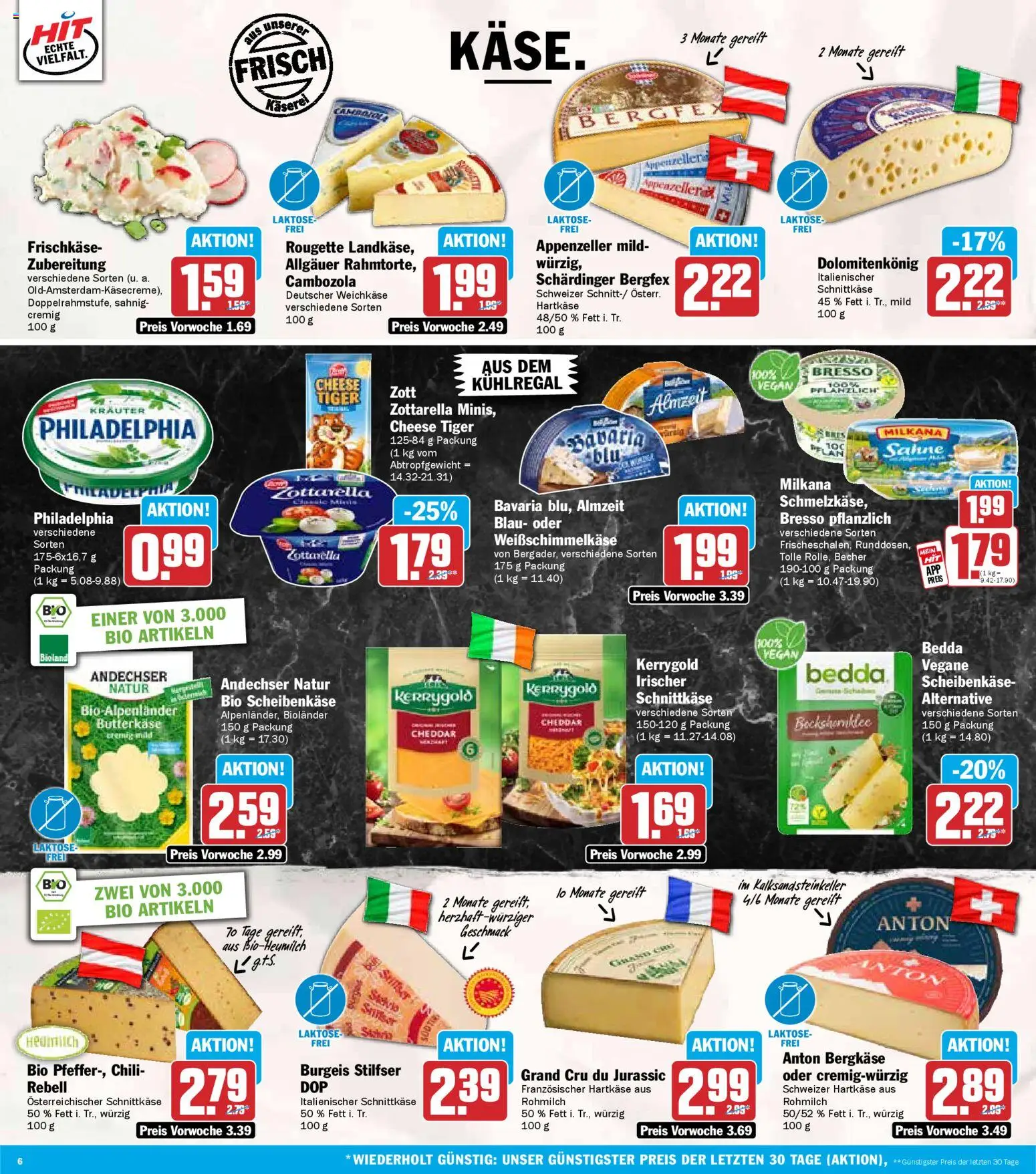 HIT Prospekt 	 – gültig ab 12.01.2026 | Seite: 6 | Produkte: Milkana, Philadelphia, Chili, Sahne