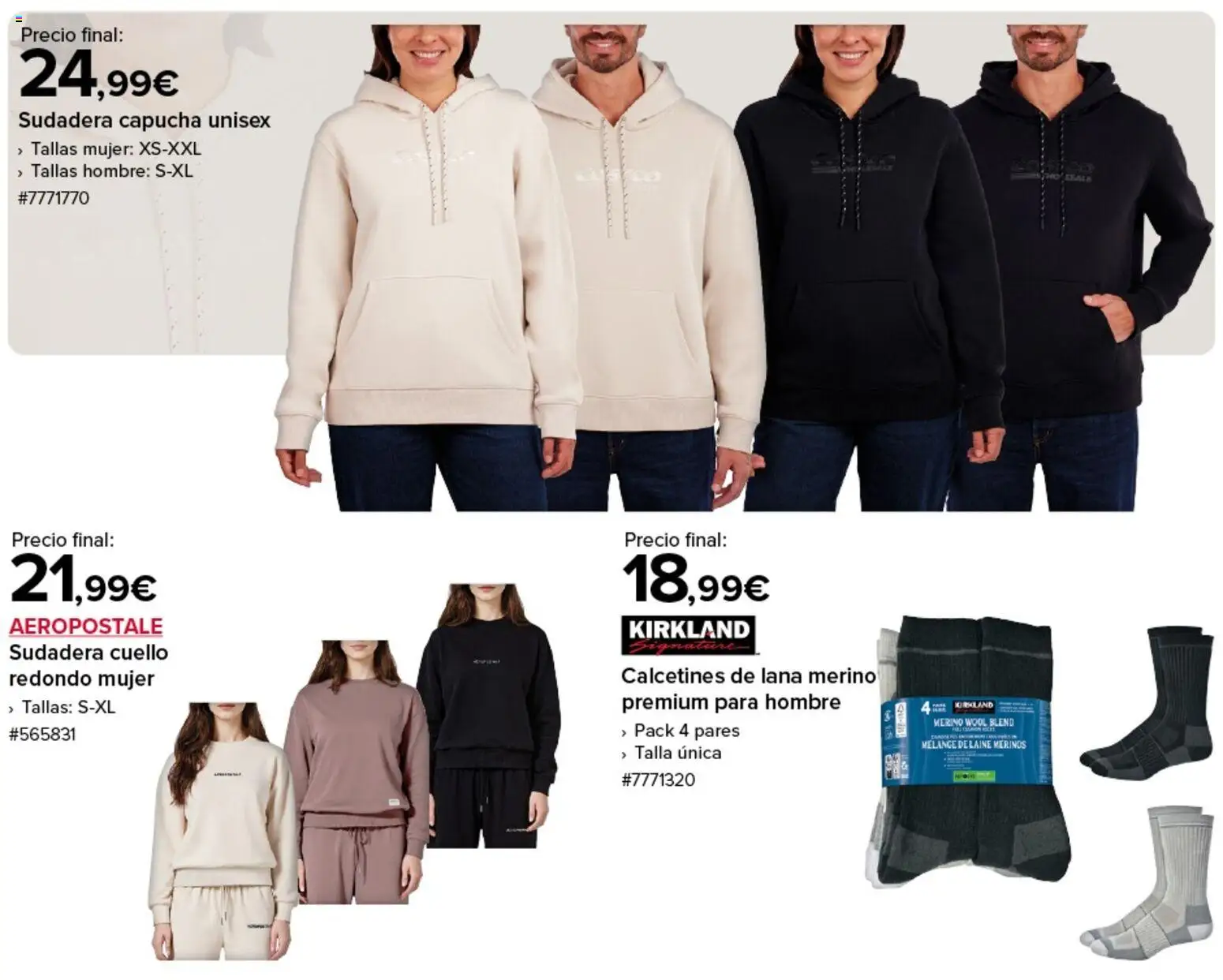 Costco catálogo │ válido desde el 09.01.2026 | Página: 3 | Productos: Sudadera
