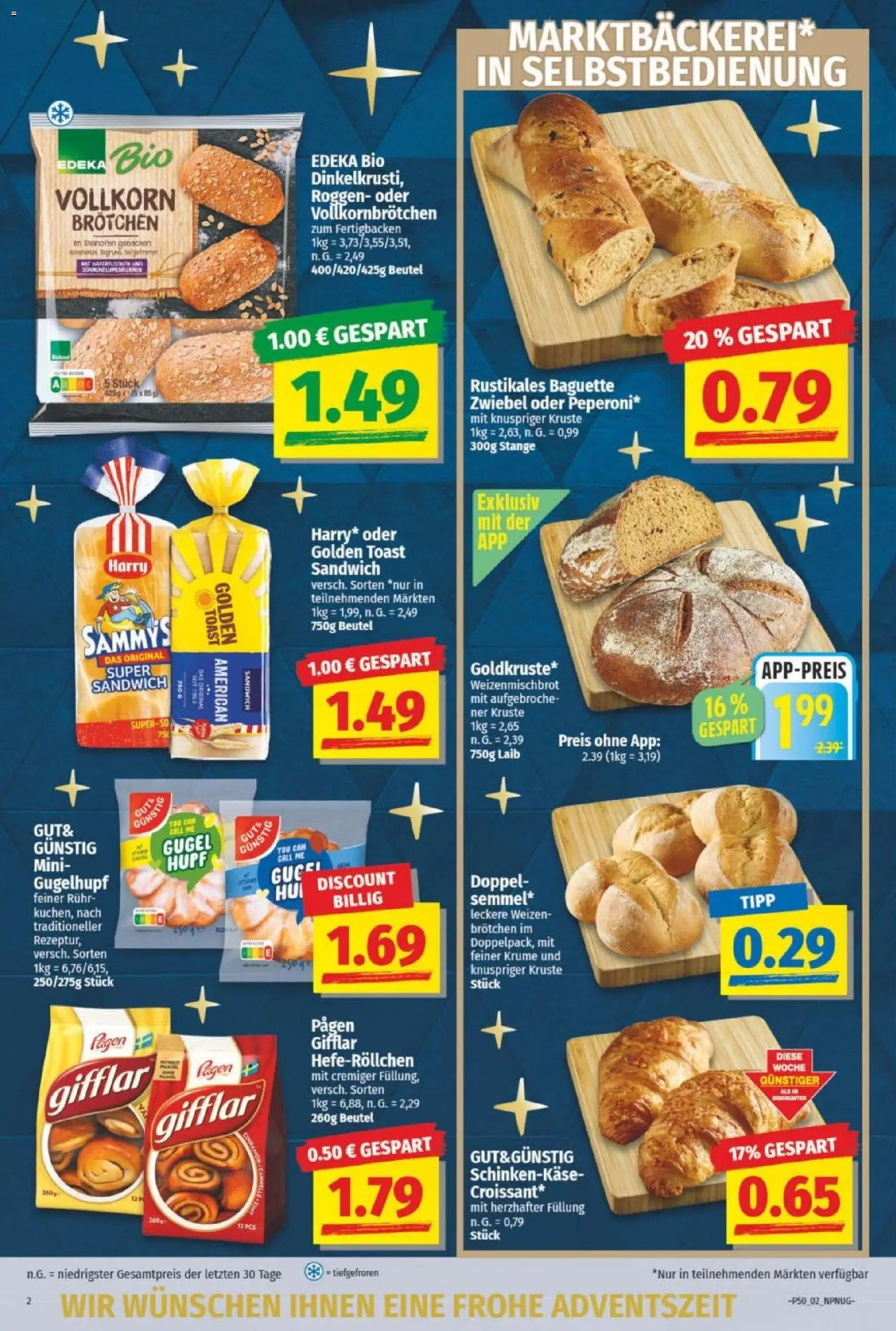 NP Discount Prospekt – gültig ab 08.12.2025 | Seite: 2 | Produkte: Toast, Baguette