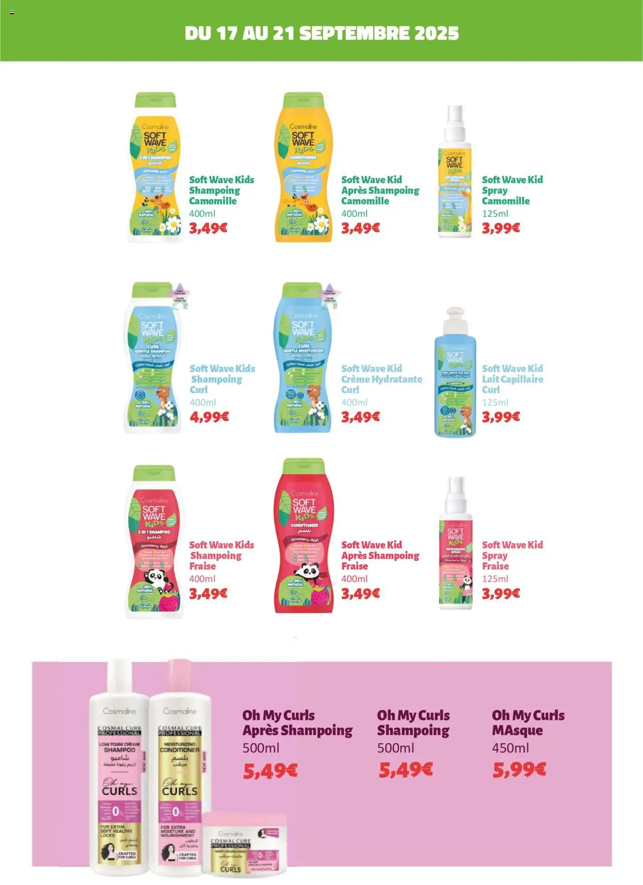  | Page: 10 | Produits: Shampoing, Crème hydratante, Lait, Crème