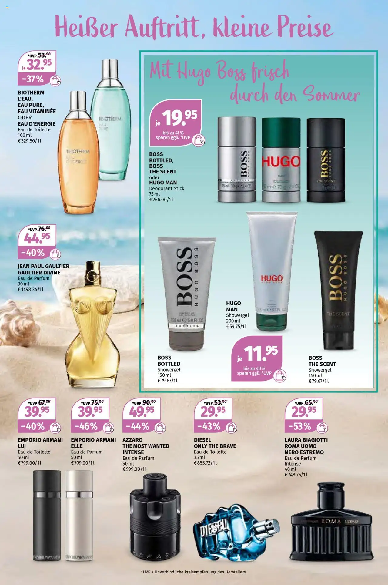 Müller Düfte für den Sommer - gültig ab dem 28.07.2025 | Seite: 2 | Produkte: Toilette, Shower Gel, Eau de Parfum, Hugo