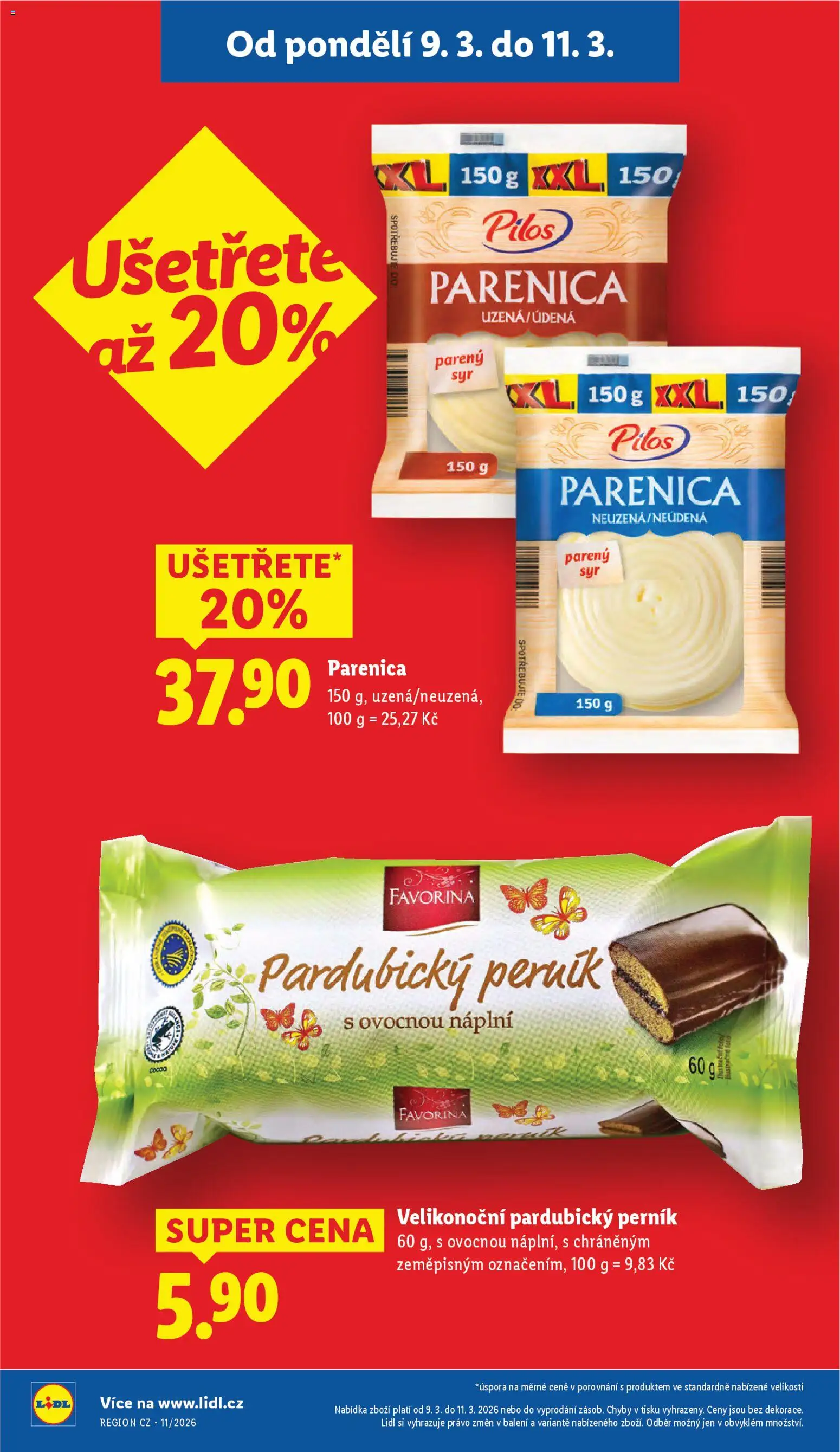 Lidl leták od 09.03.2026 | Strana: 4 | Produkty: Parenica, Perník