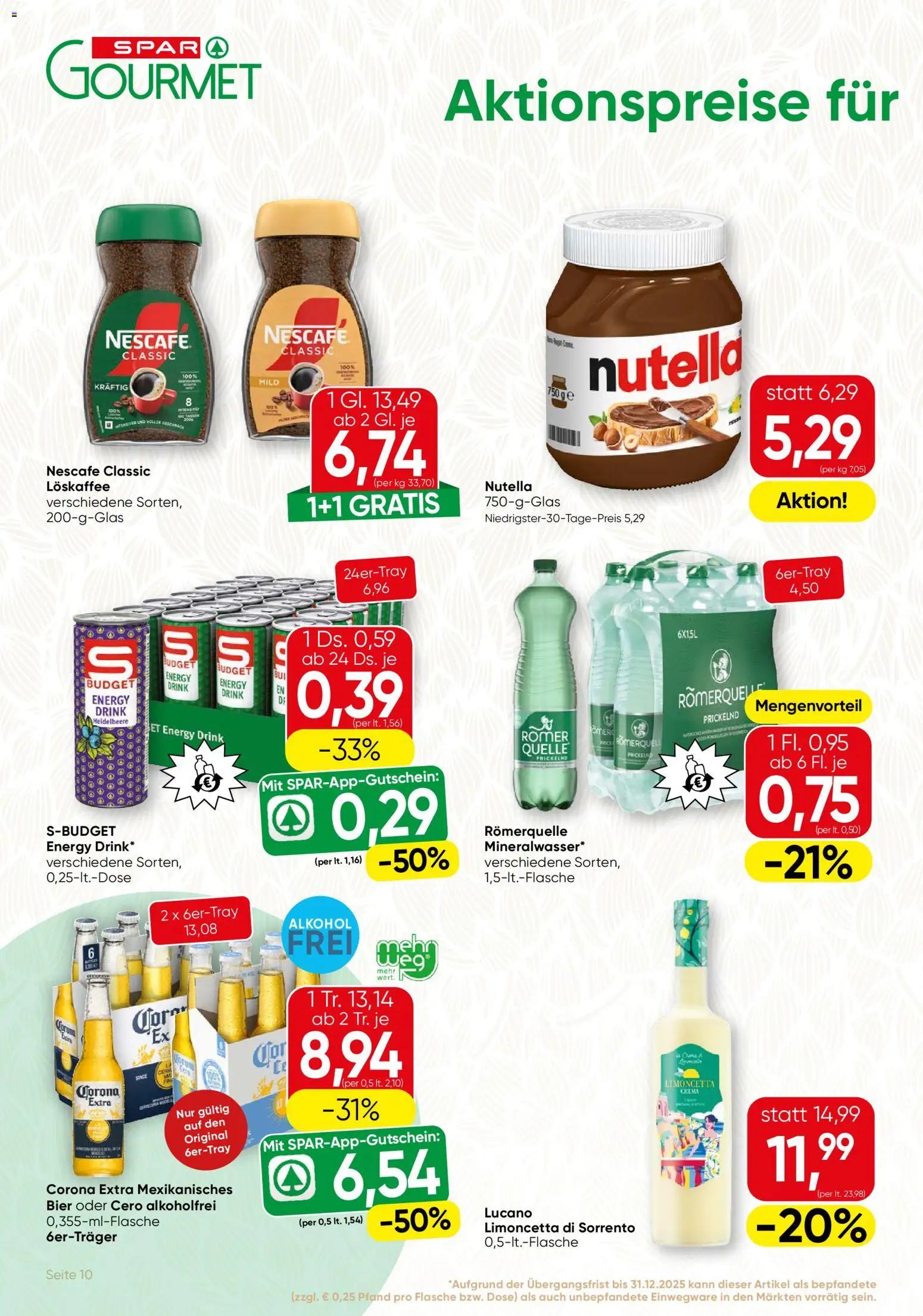 SPAR Gourmet Flugblatt gültig ab 20.11.2025 | Seite: 10