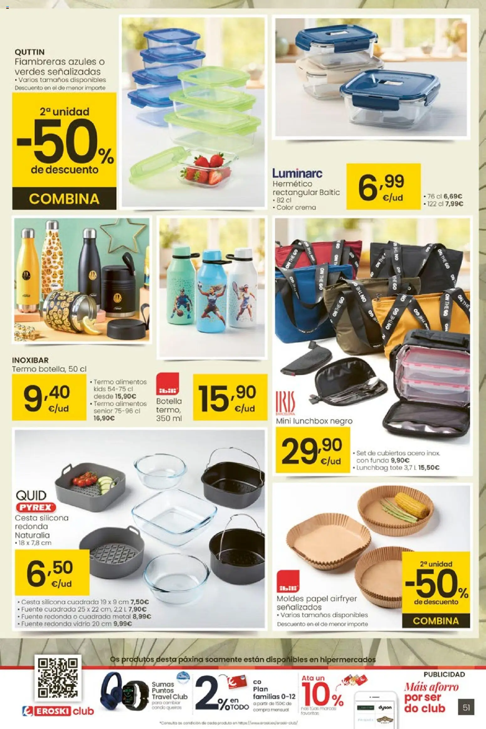 Eroski - Entroido do aforro │ válido desde el 29.01.2026 | Página: 51 | Productos: Crema, Funda, Κούβα, Cesta