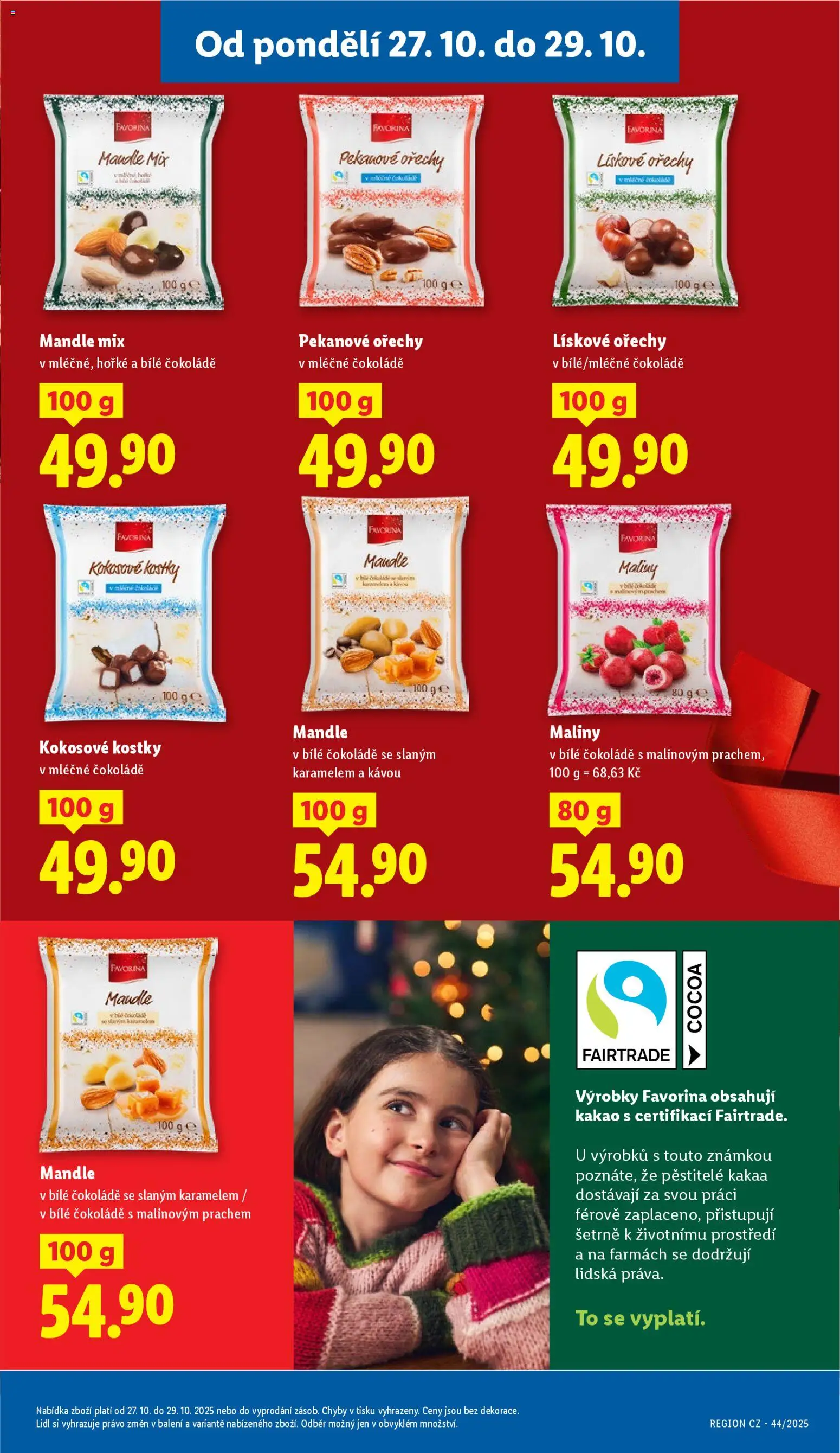 Lidl leták od 27.10.2025 | Strana: 27 | Produkty: Ořechy, Lískové ořechy, Pekanové ořechy, Kakao