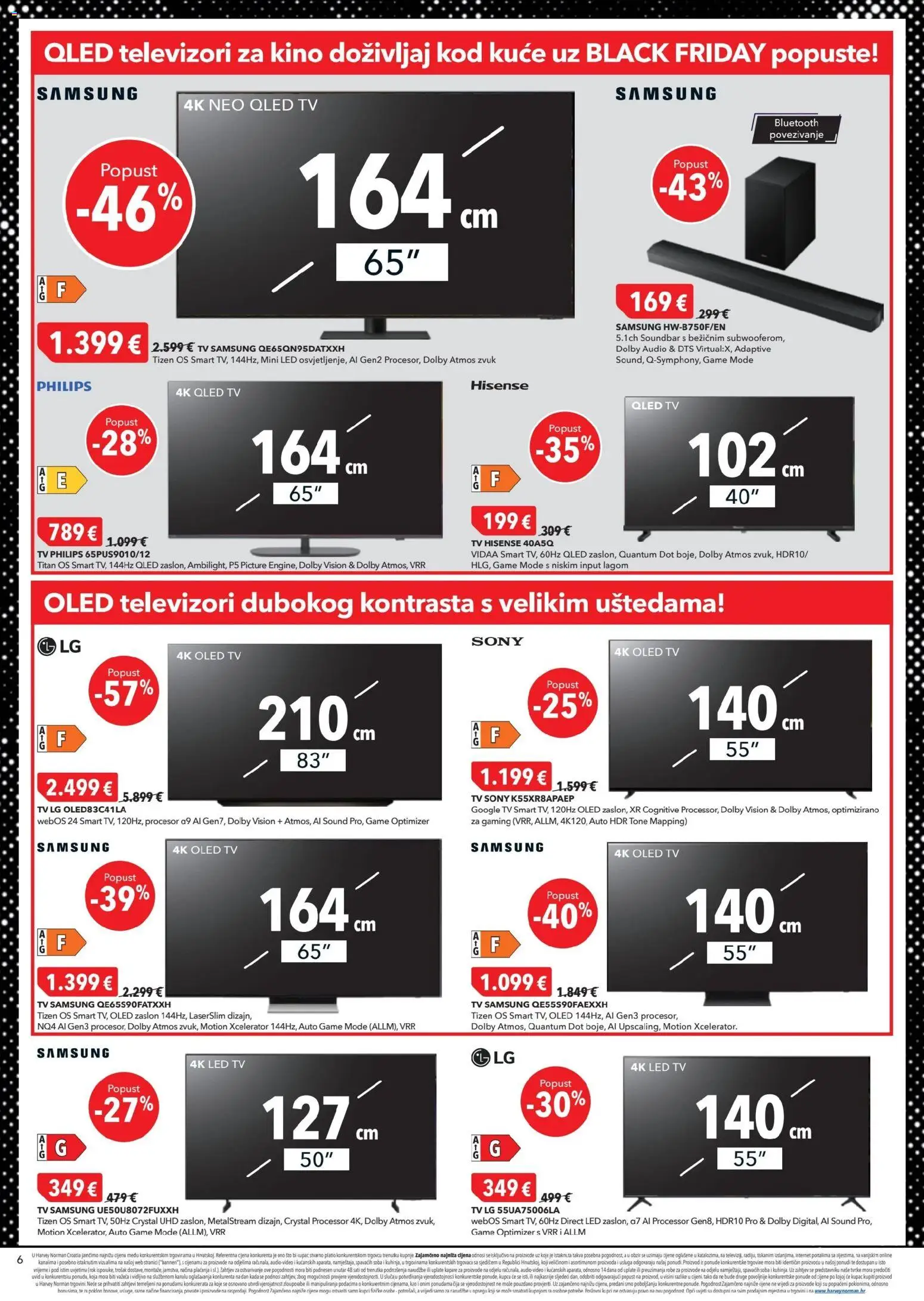 Harvey Norman katalog | vrijedi od 04.11.2025 | Stranica: 6 | Proizvodi: Televizori, Tv, Audio
