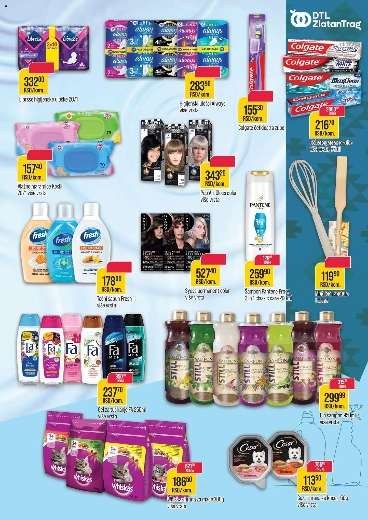 Zlatan Trag katalog - važi od 28.01.2026 | Strana: 11 | Proizvode: Colgate, Higijenski ulošci, Mutilica, Pantene