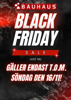 Bauhaus - Black Friday - Förhandsvisning av reklamblad från butik Bauhaus aktuell från 10.11.2025
