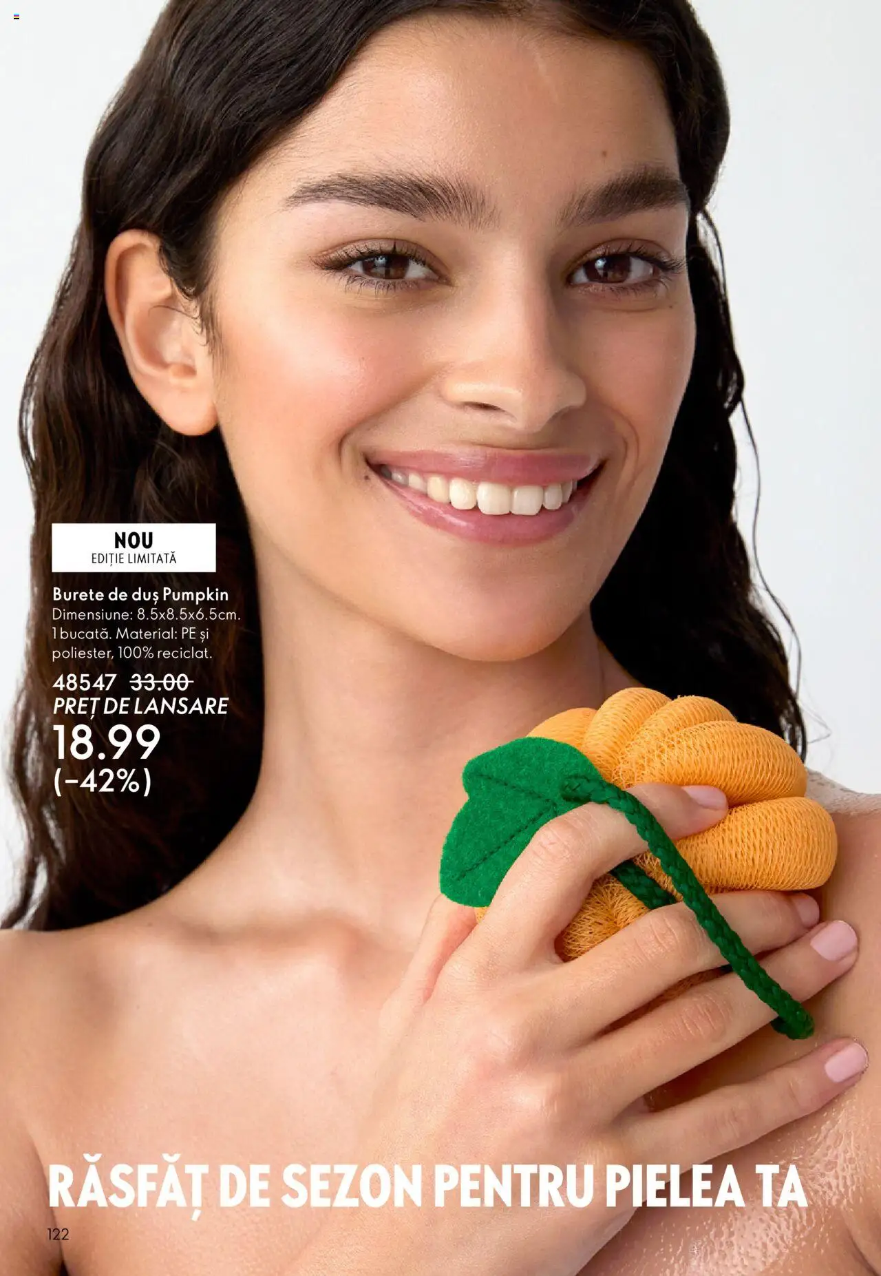 Noul catalog Oriflame – valabil de la 01.10.2025 | Pagină: 122 | Produse: Duș, Burete