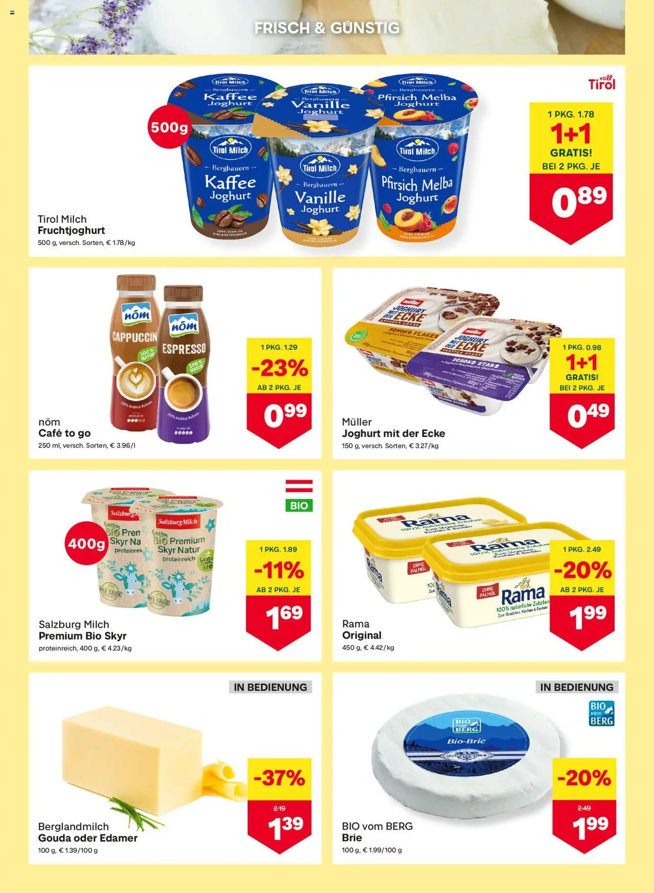 MPREIS Dellach im Drautal gültig ab 17.07.2025 | Seite: 5 | Produkte: Pfirsich, Milch, Joghurt, Kaffee