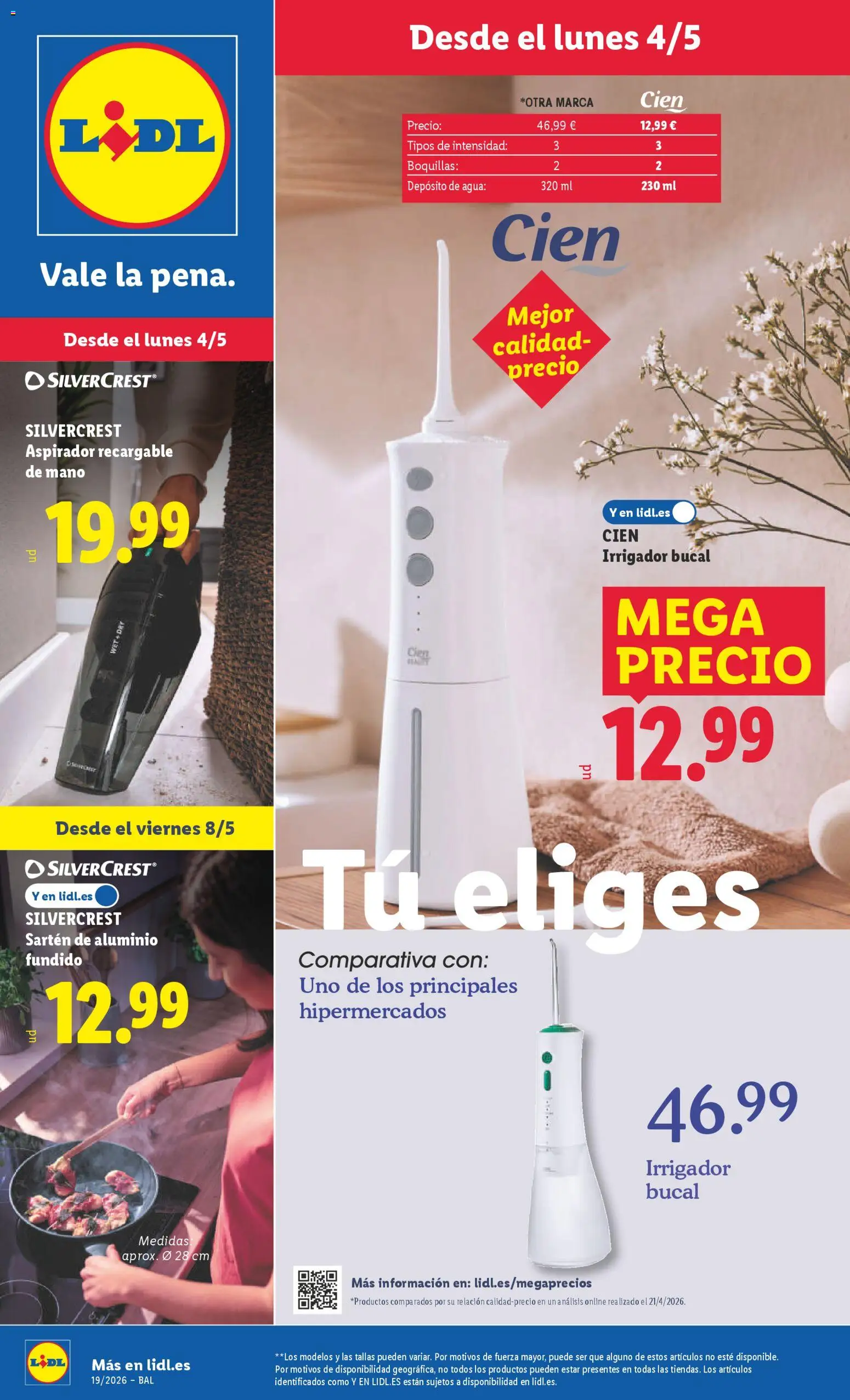 Lidl folleto de bazar │ válido desde el 04.05.2026 | Página: 1 | Productos: Pan, Γλυκό νερατζάκι, Aspirador
