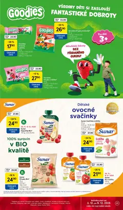 Náhled letáku Goodies Křupky krokodýl*, Křupky krokodýl, 30 g od 03.12.2025 | Strana: 41 | Produkty: Ovoce, Sunar, Křupky