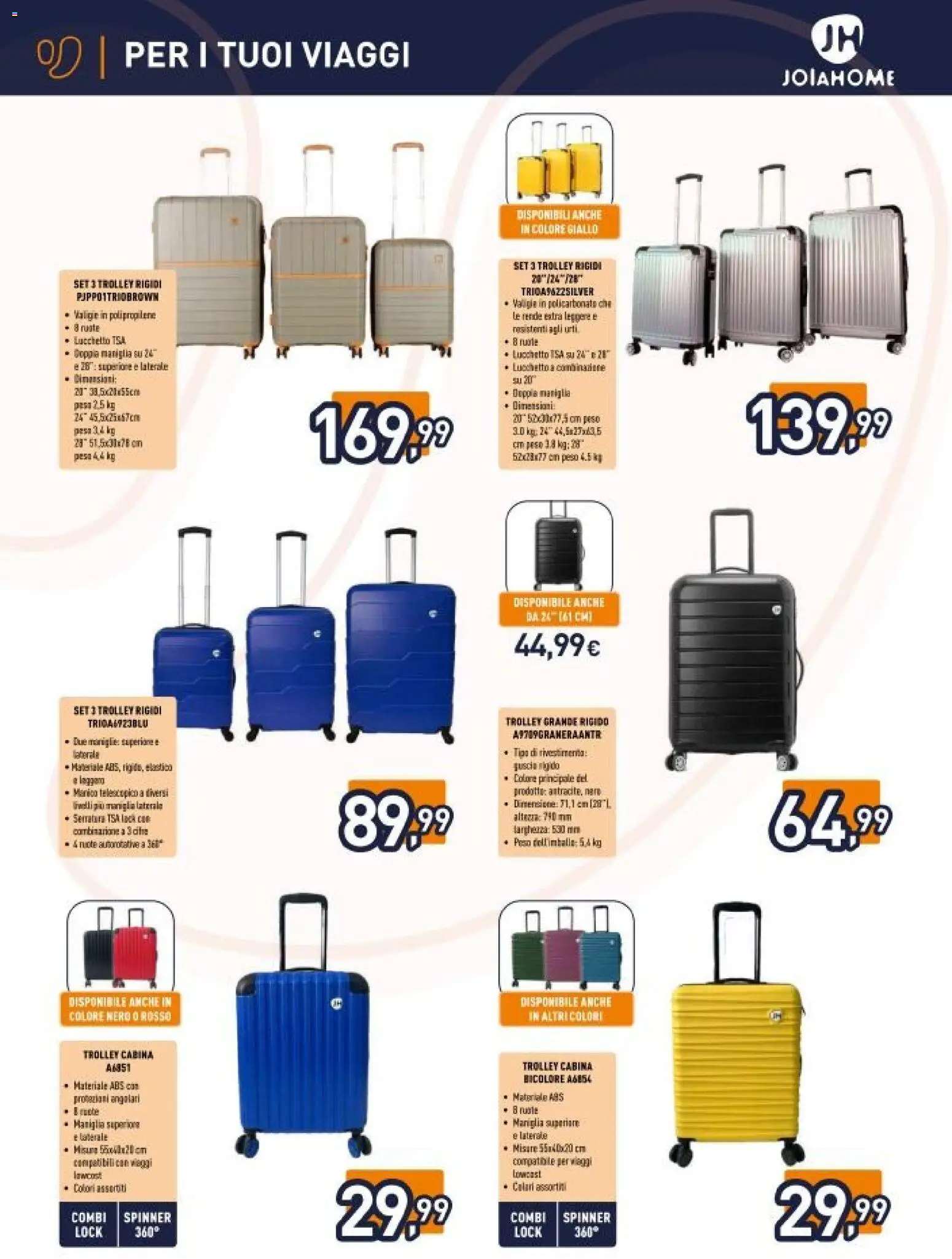 Volantino Unieuro del 27.03.2026 | Pagina: 4 | Prodotti: Trolley